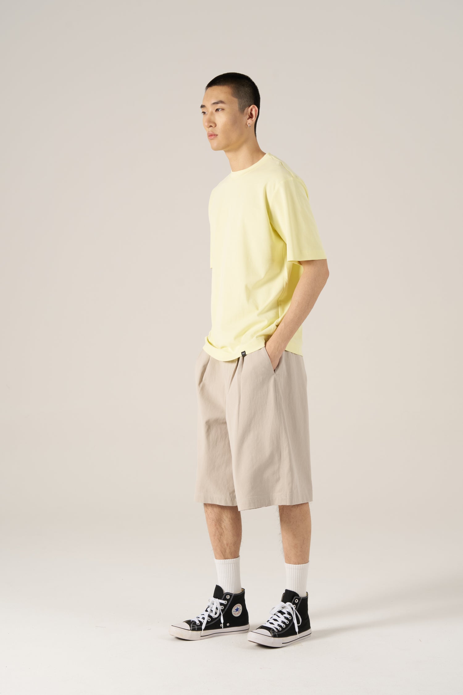 (A) Crew Neck Tee - Chartreuse