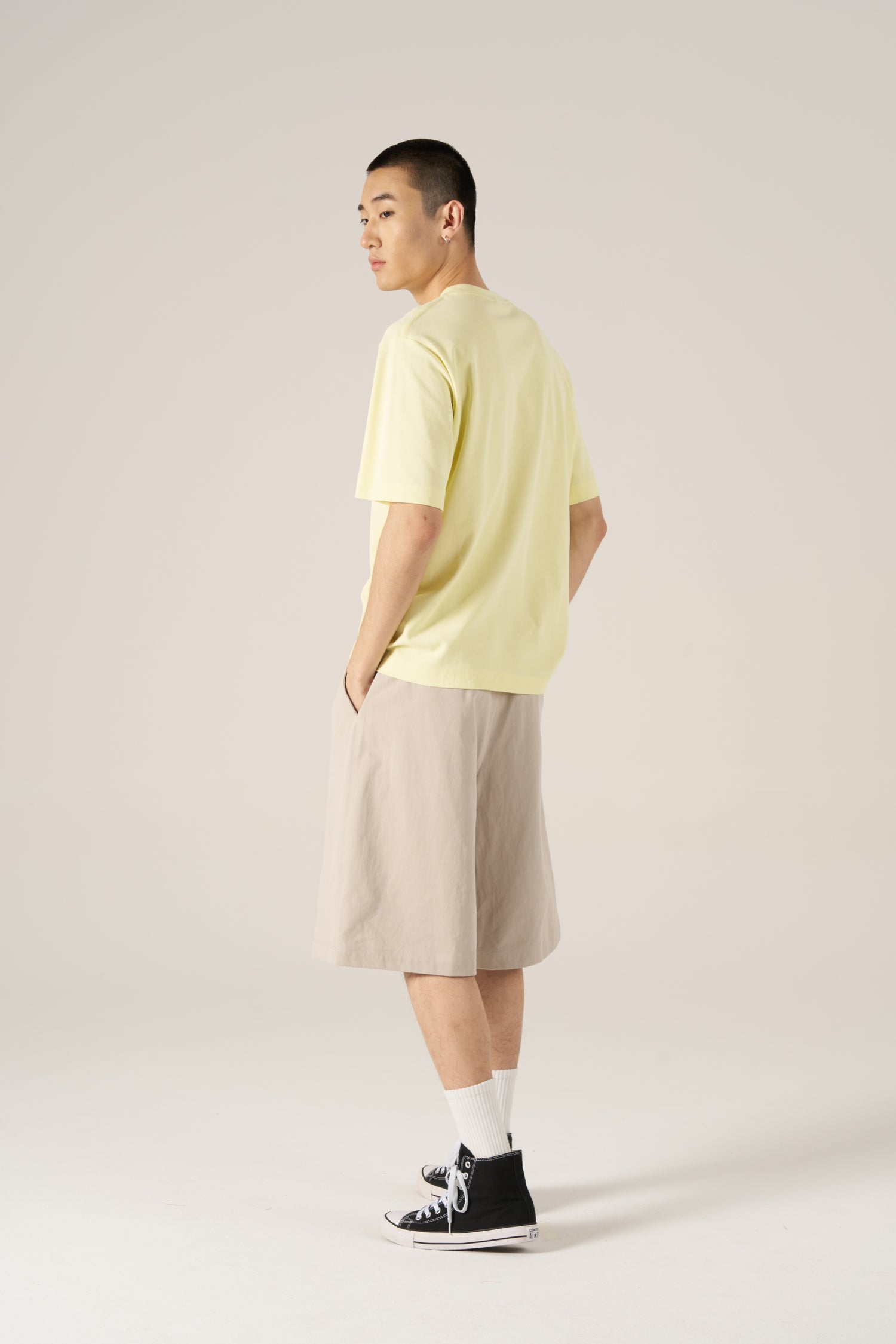 (A) Crew Neck Tee - Chartreuse
