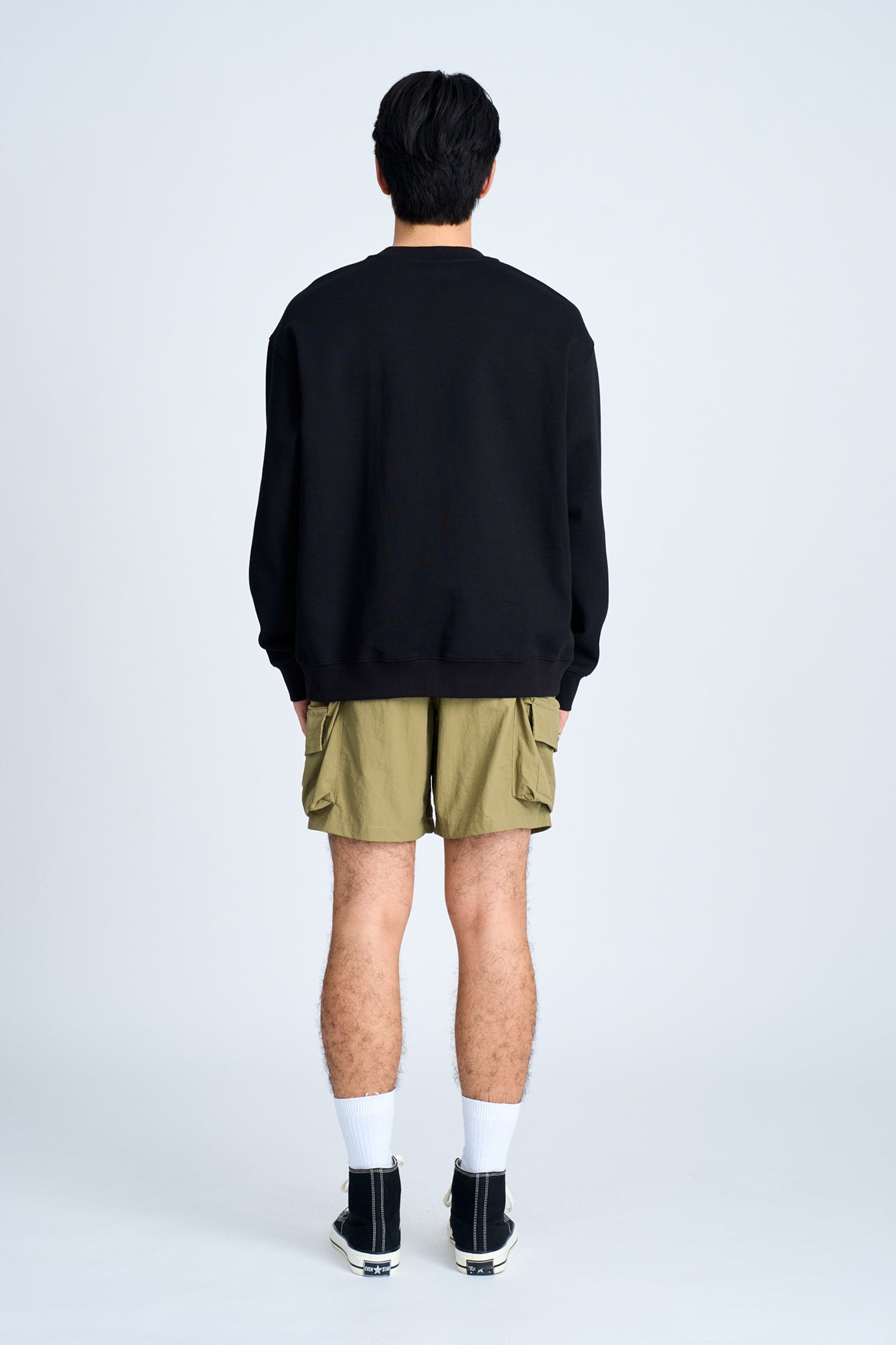 Cotton Blend Crew Neck Sweater [AT]