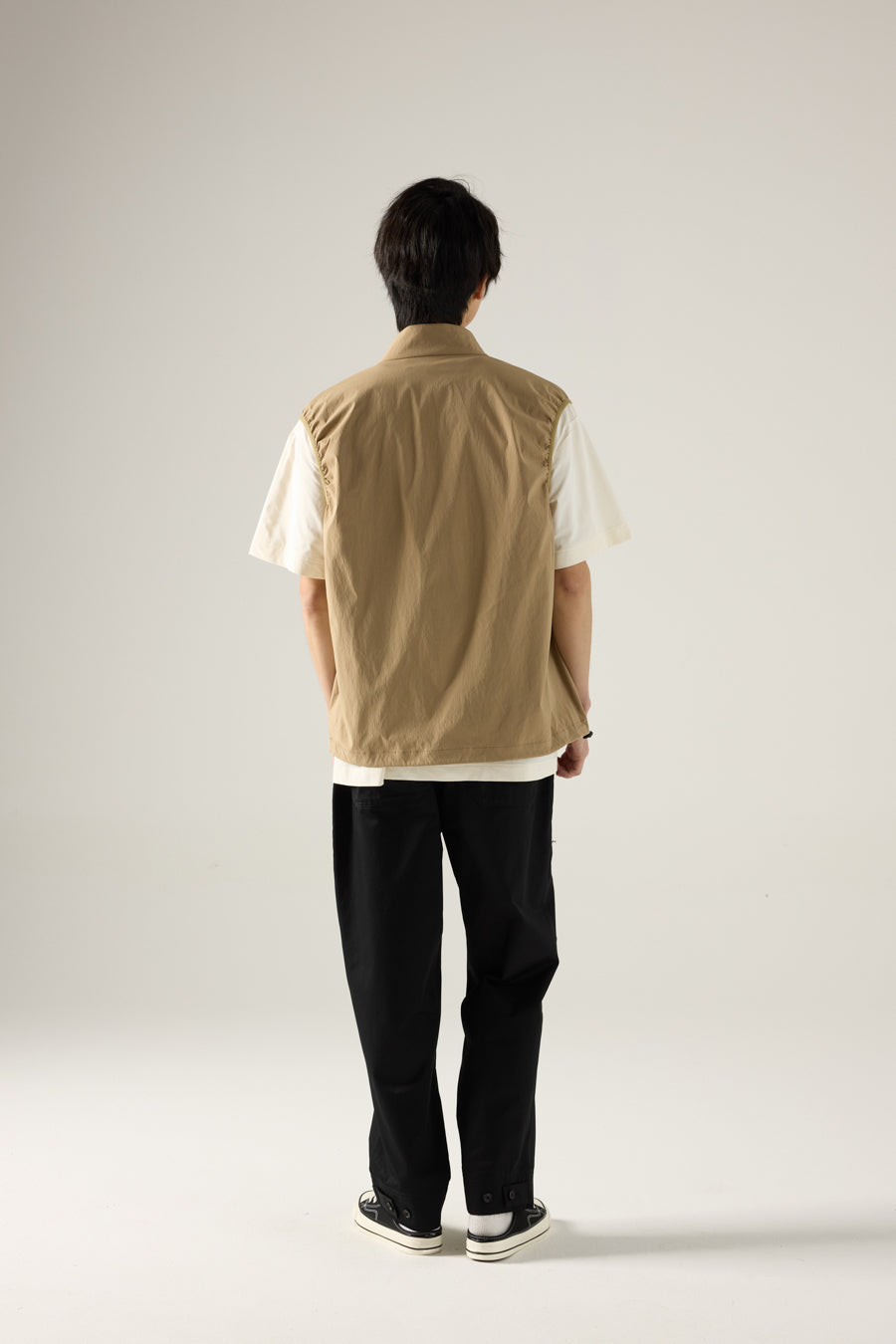 Zip-Up Utility Vest - Olive