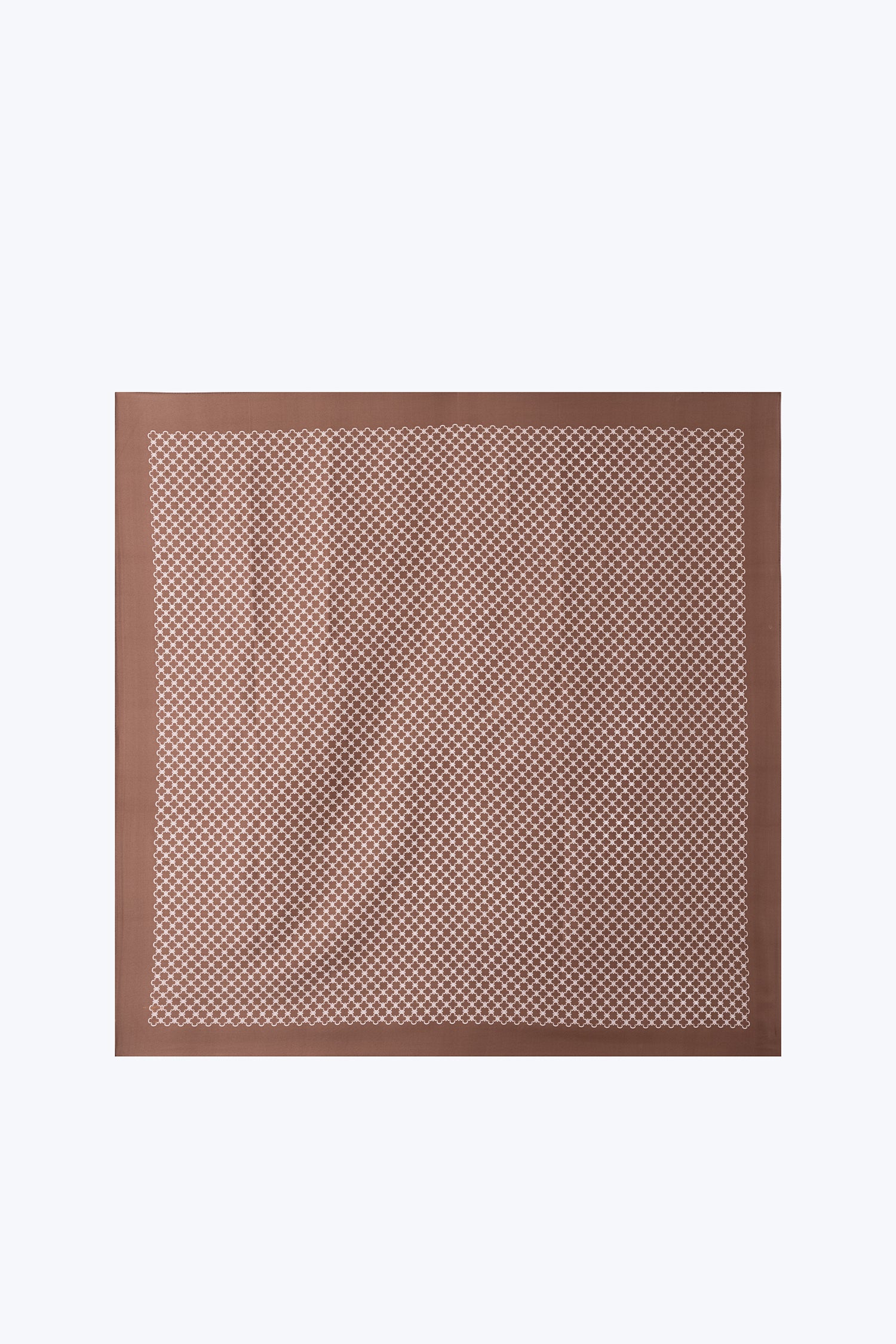 Monogram Pattern Square Scarf - Khaki