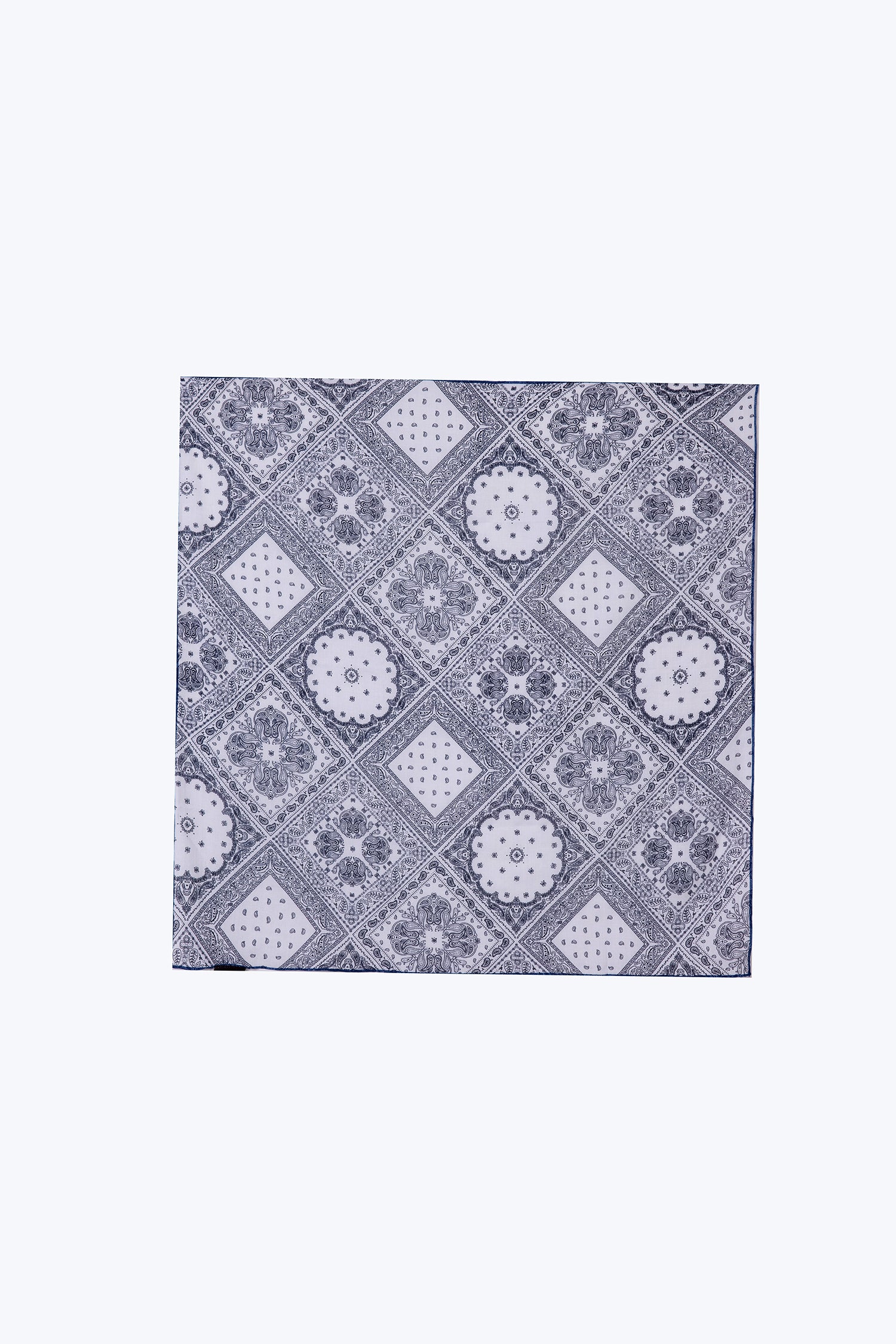 Paisley Square Scarf - Cream