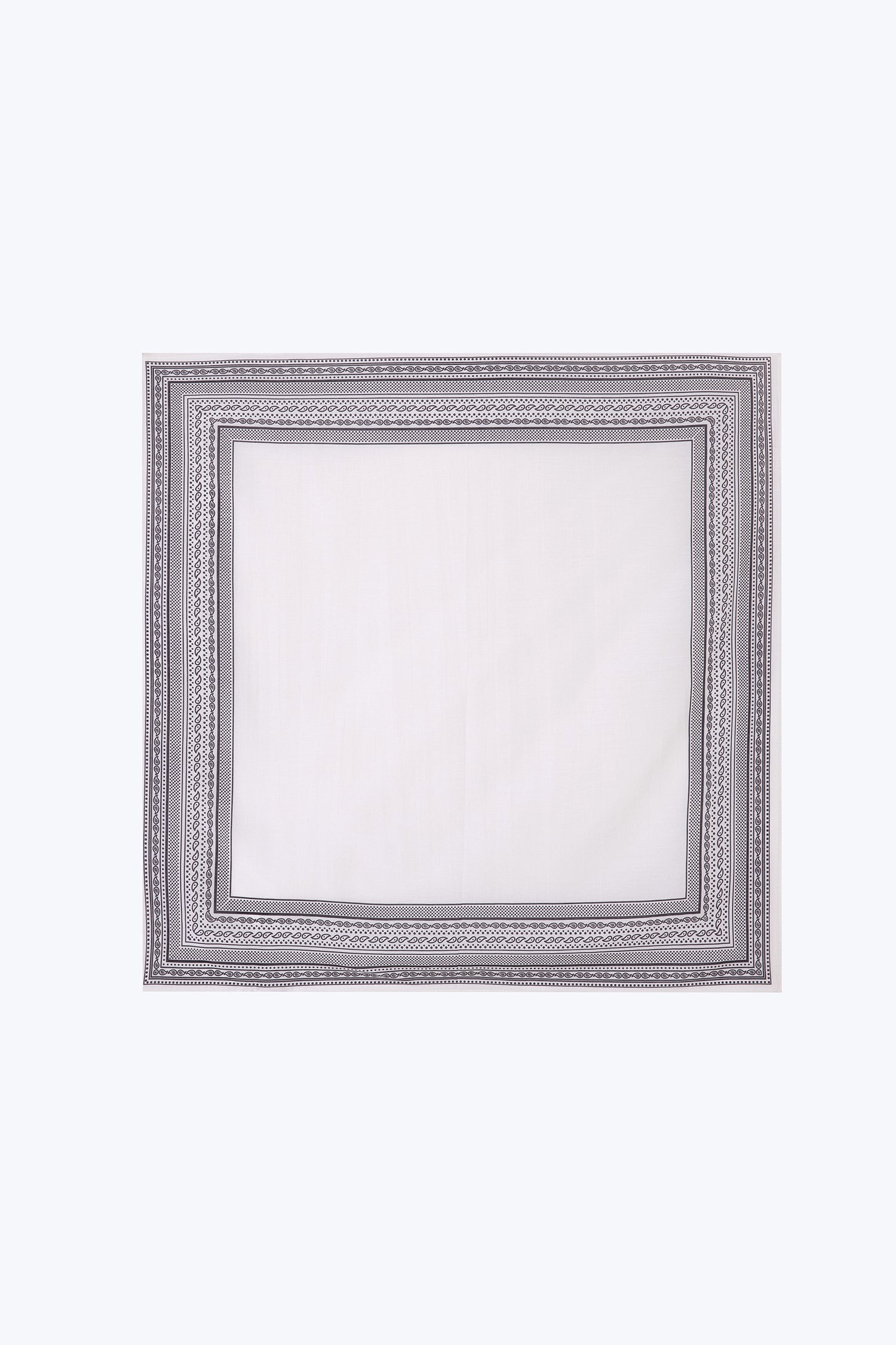 Paisley Square Scarf - Cream
