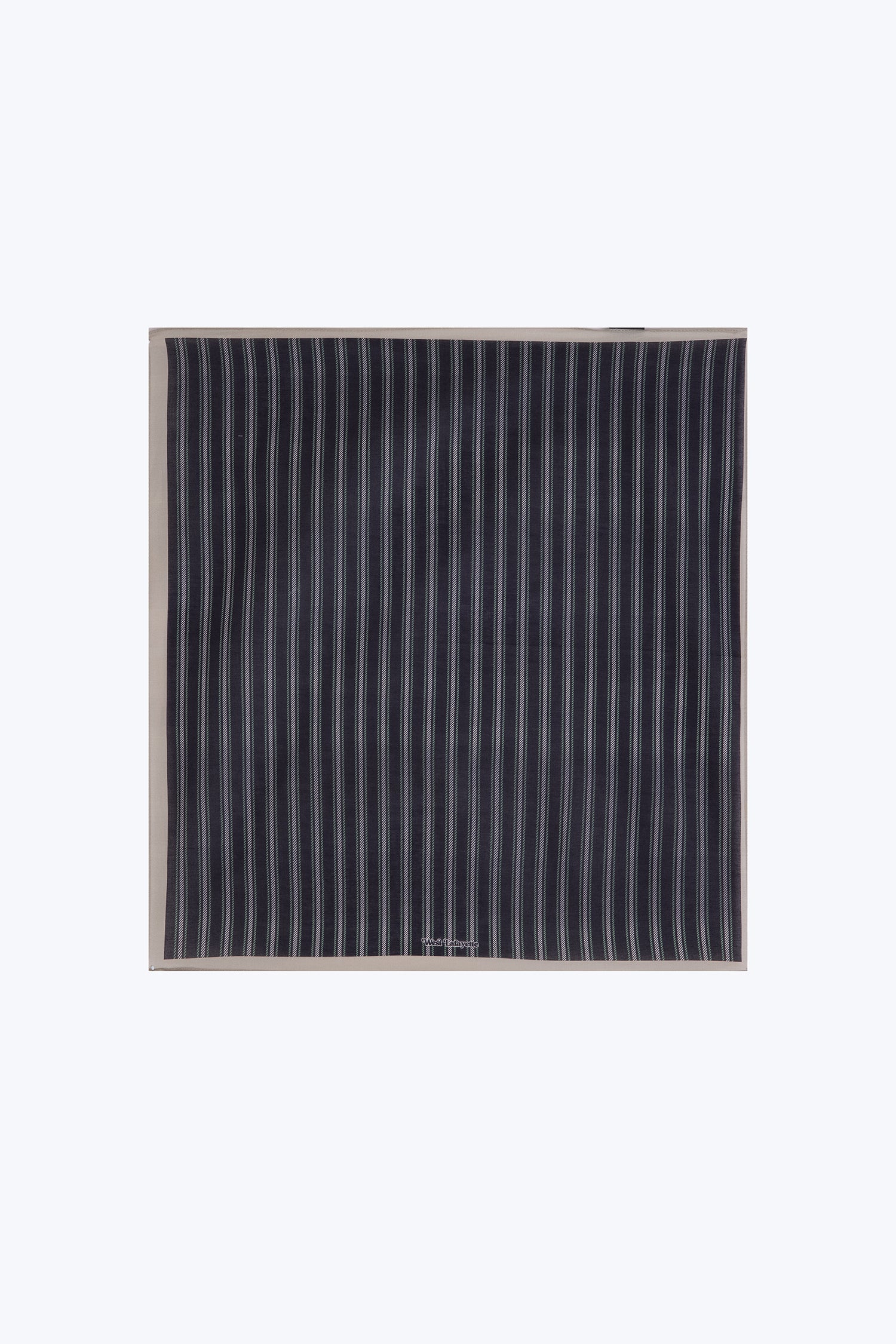 Striped Square Scarf - Green