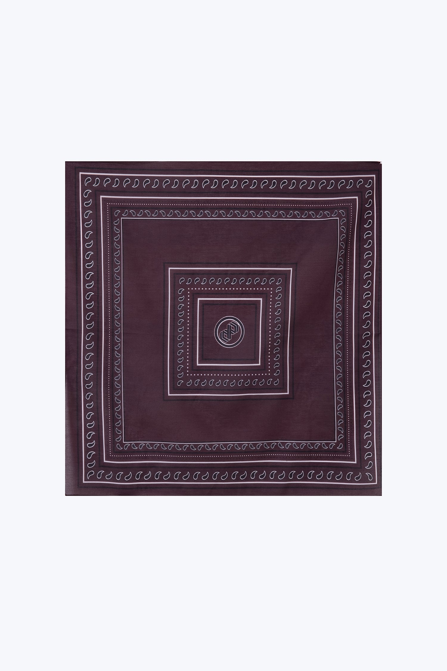Paisley Square Scarf - Eggplant