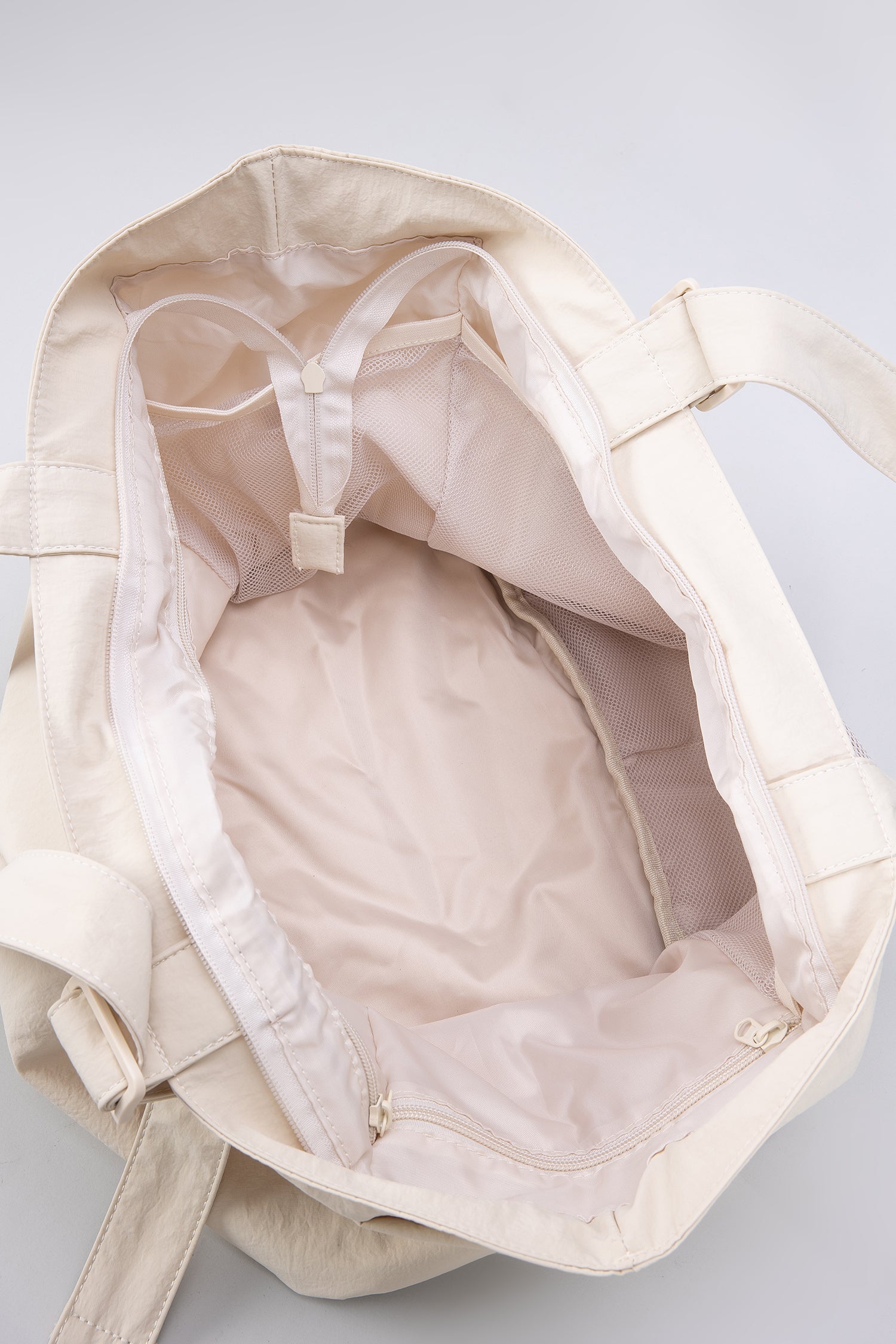 Nylon Tote Bag - Sand