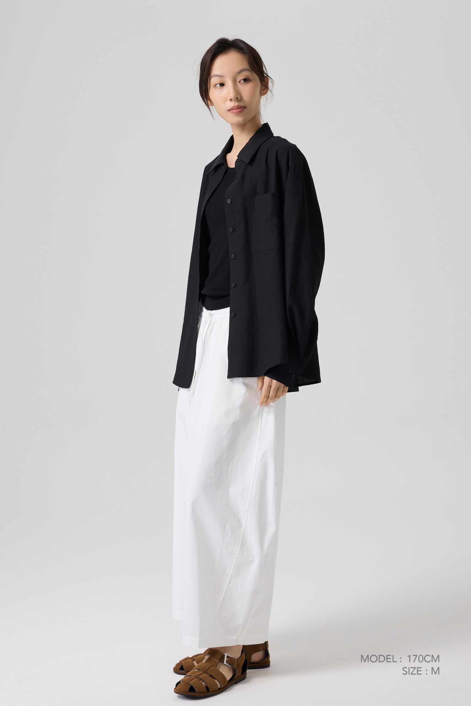 Long Sleeve Blouse - Black