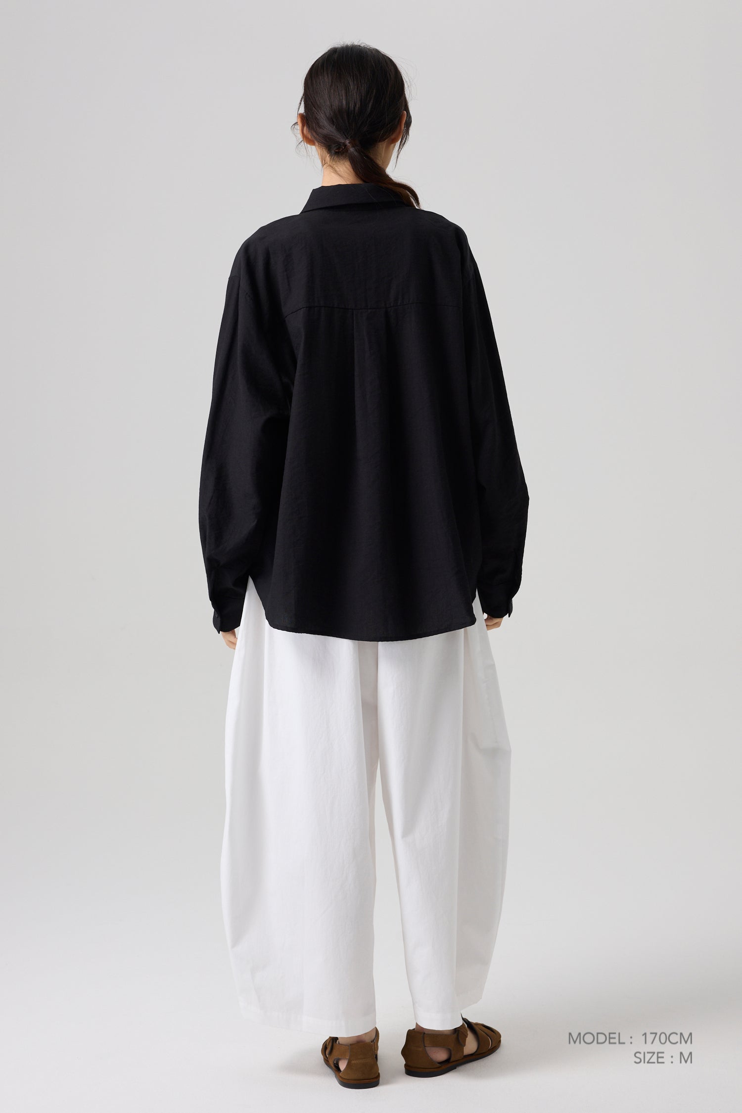 Long Sleeve Blouse - Black