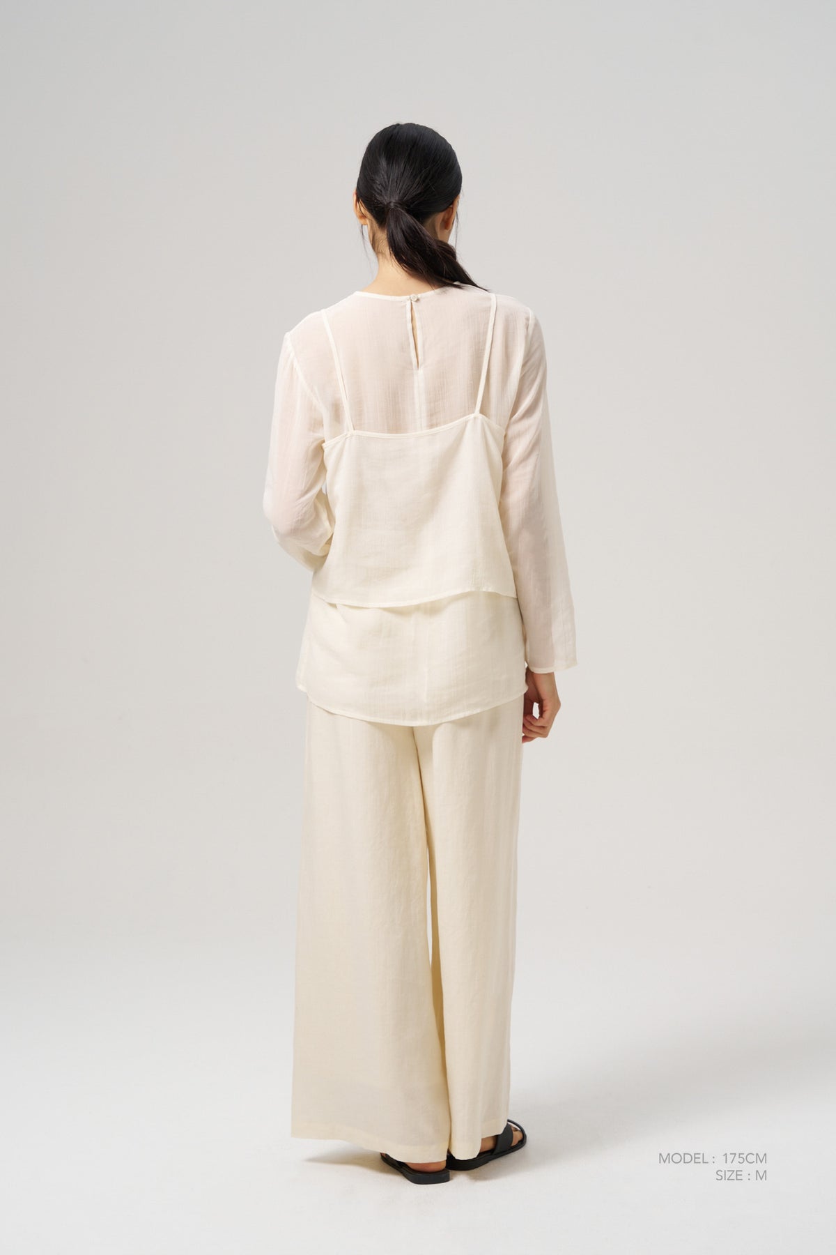 Double Layer Blouse - Cream