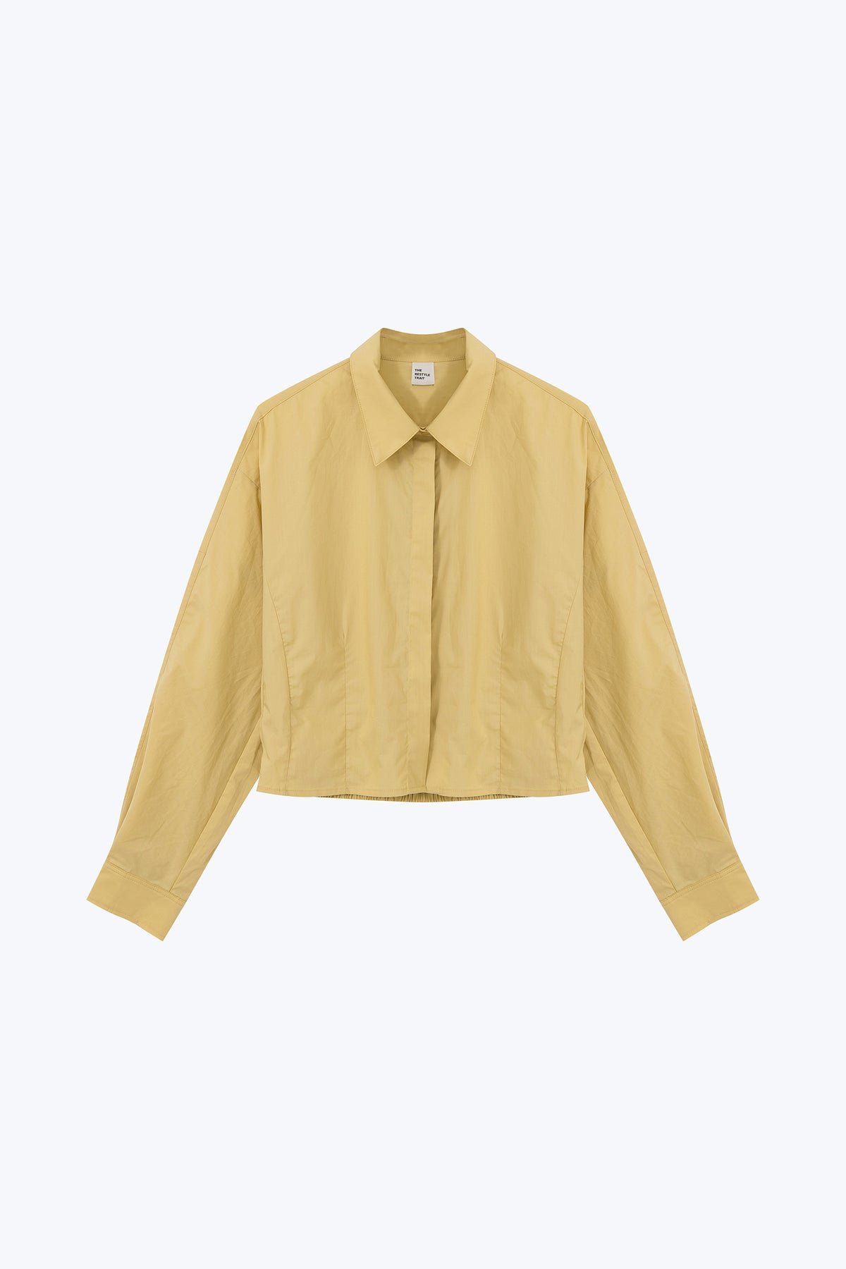 Dart Long Sleeve Blouse - Lemon