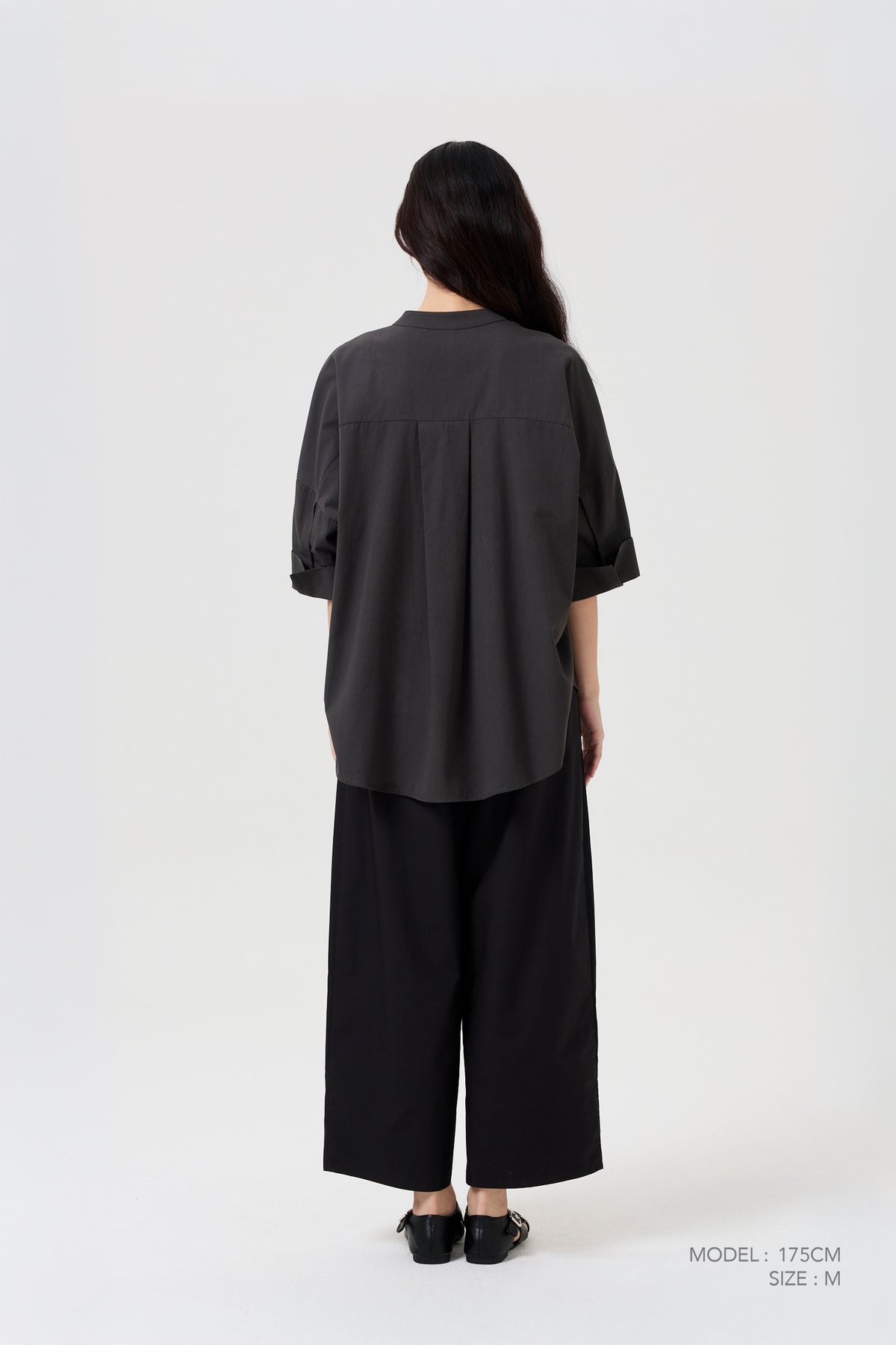 Wide Cut Blouse - Midnight