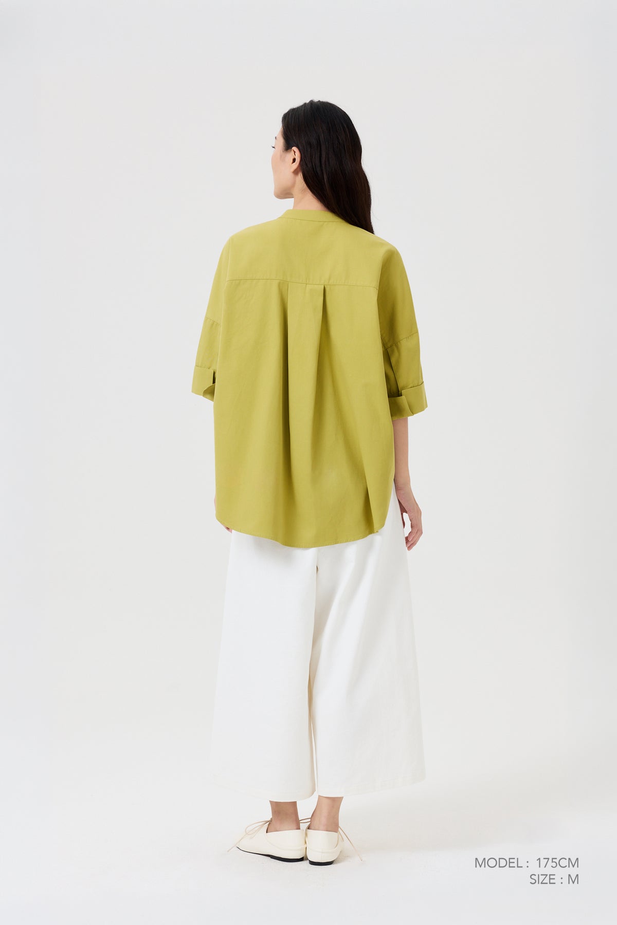 Wide Cut Blouse - Olive