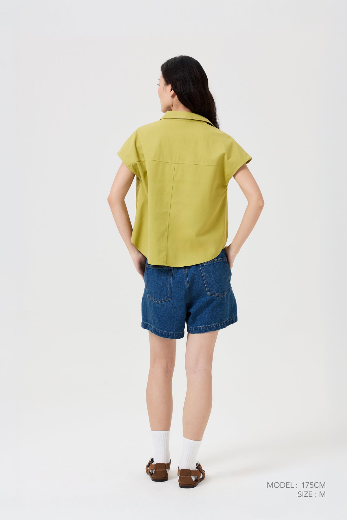 Cap Sleeve Blouse - Olive