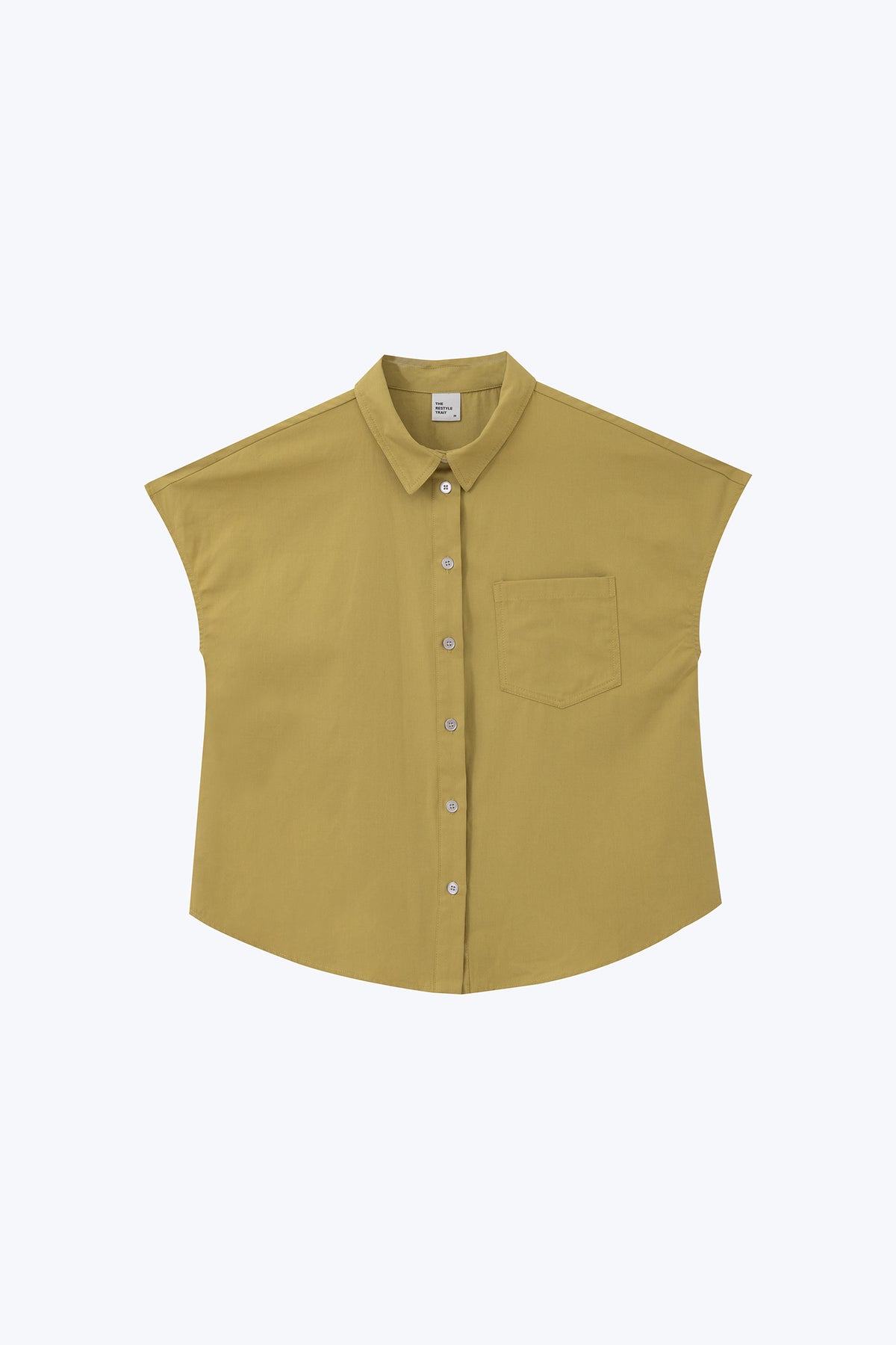 Cap Sleeve Blouse - Olive