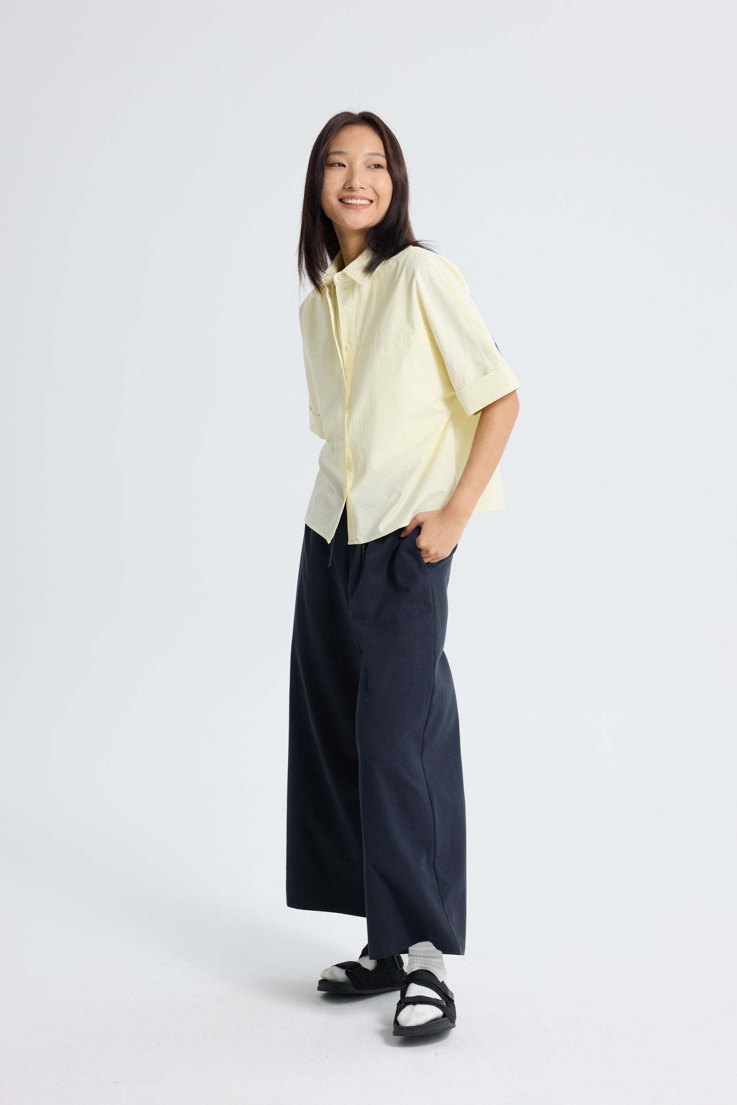 Back-Tape Blouse - Butter