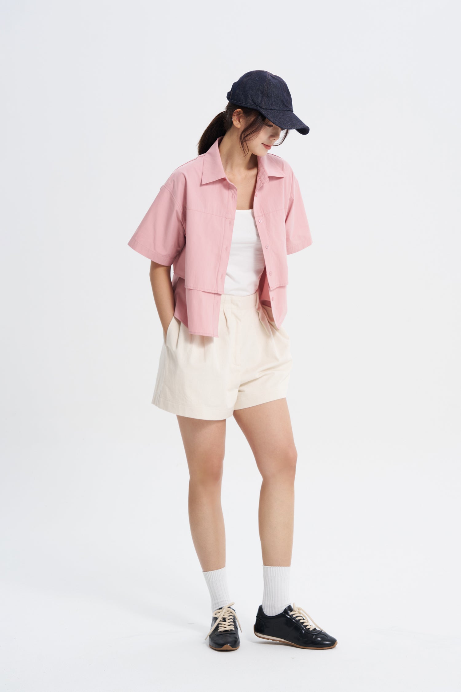 Double Layer Blouse - Blush