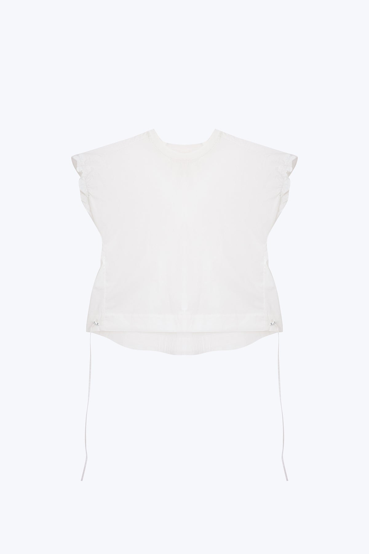 Gathered Sleeve Blouse - Cream