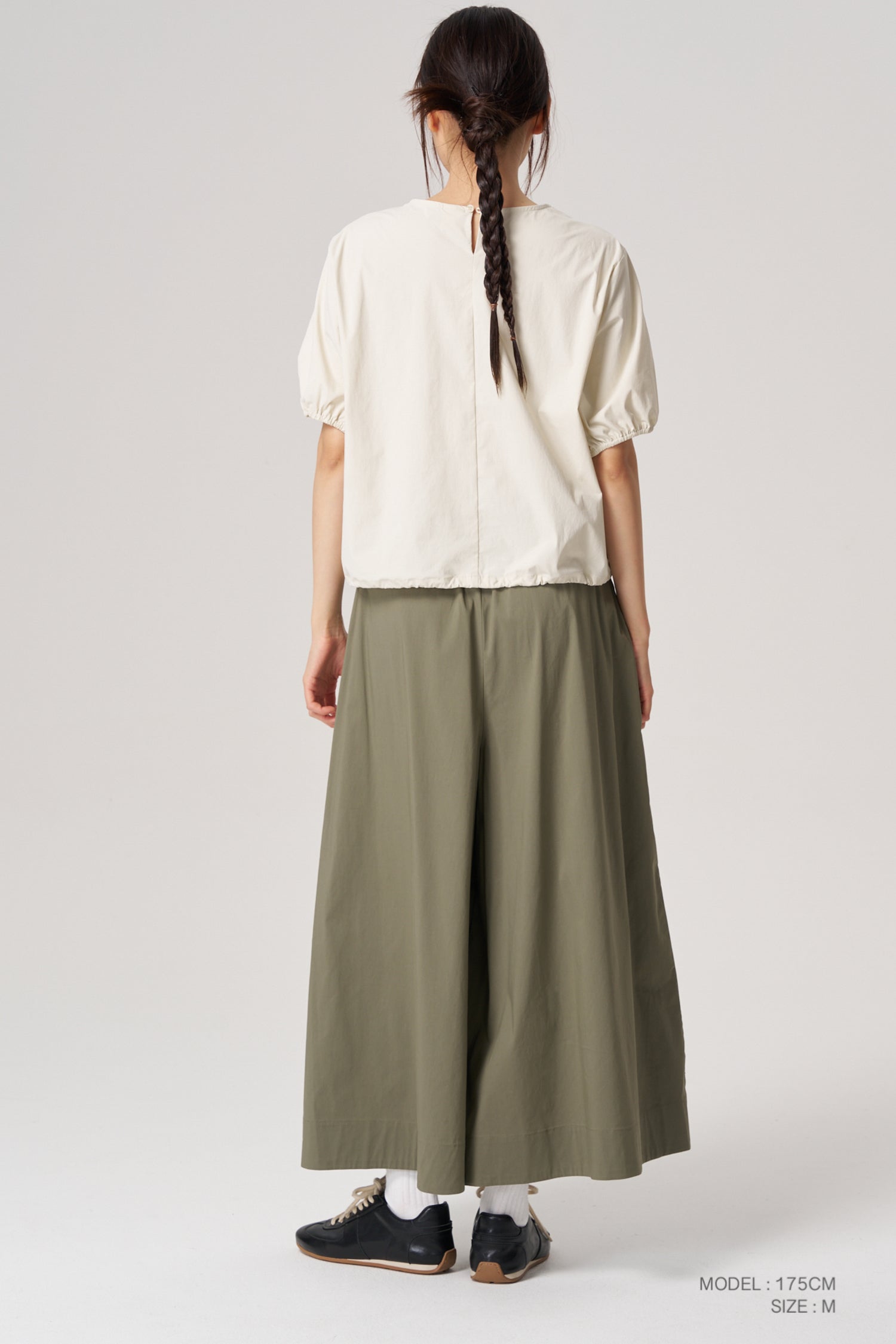 Drawcord Bubble Top - Sand