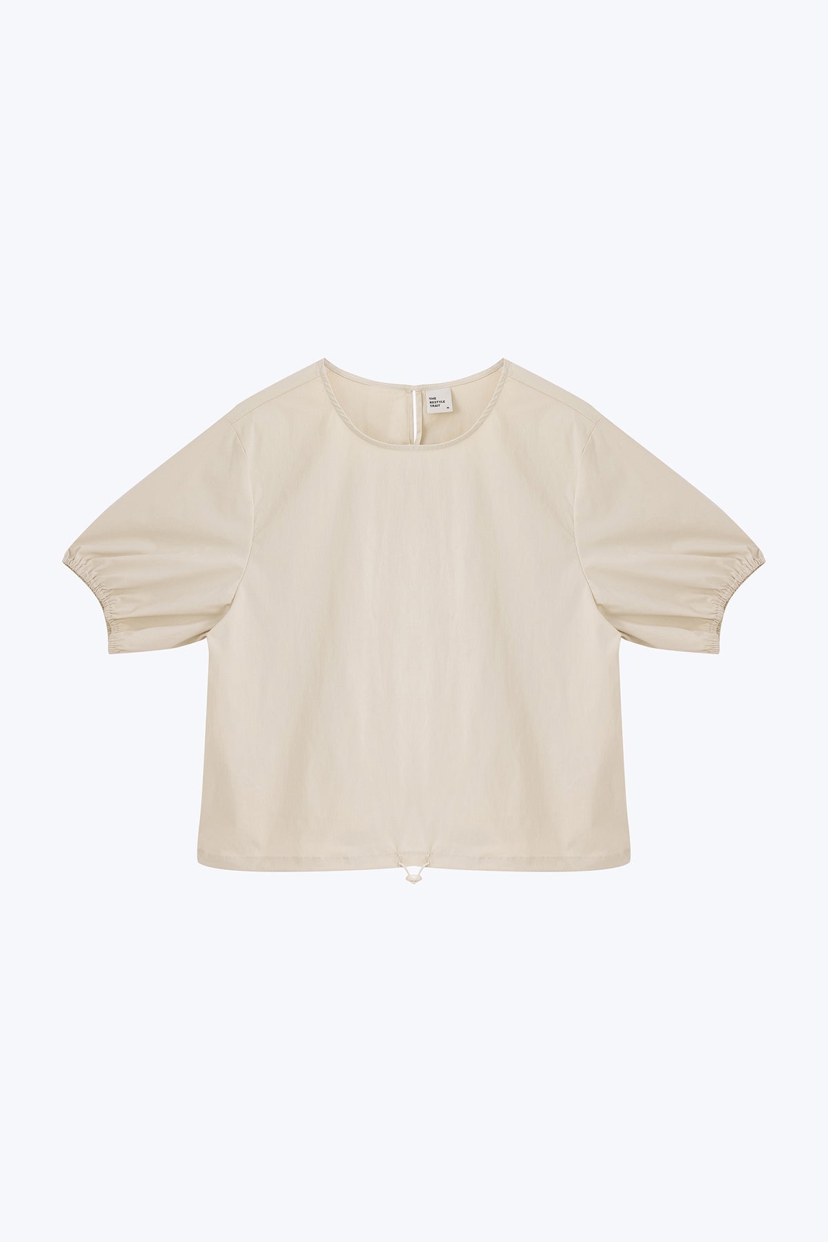 Drawcord Bubble Top - Sand