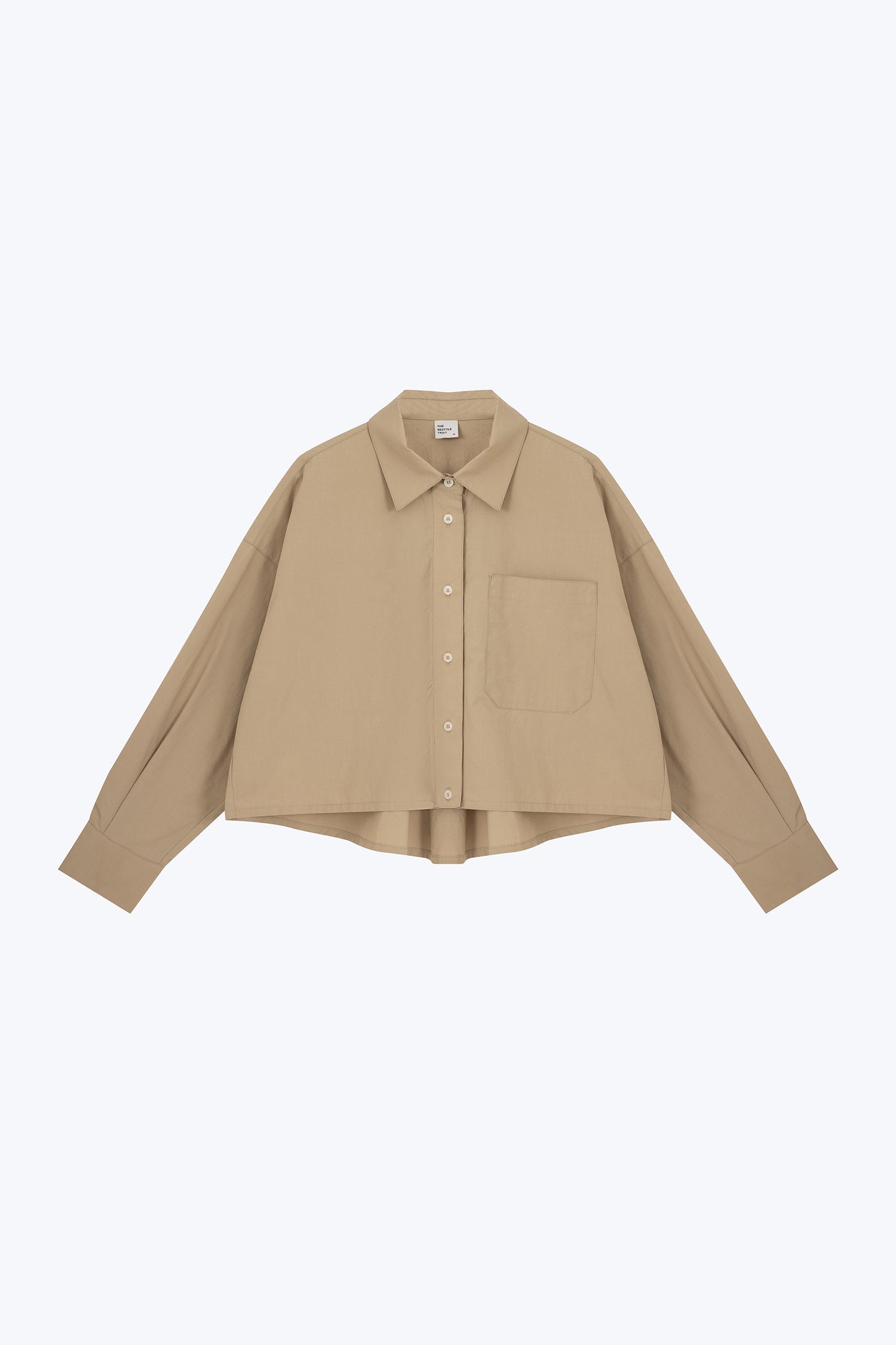 Checkered Long Sleeve Shirt - Khaki