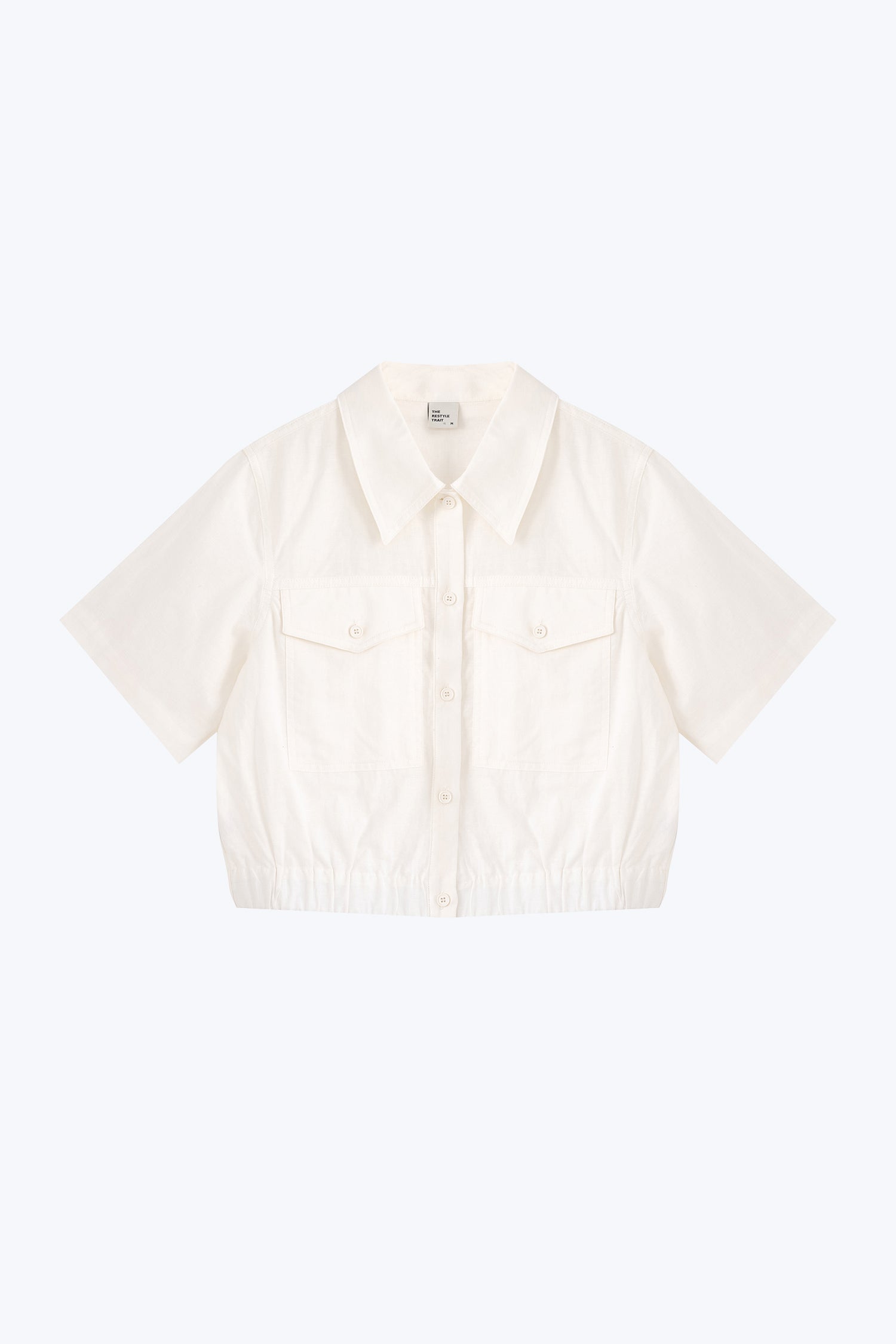 Patch Pocket Blouse - Cream