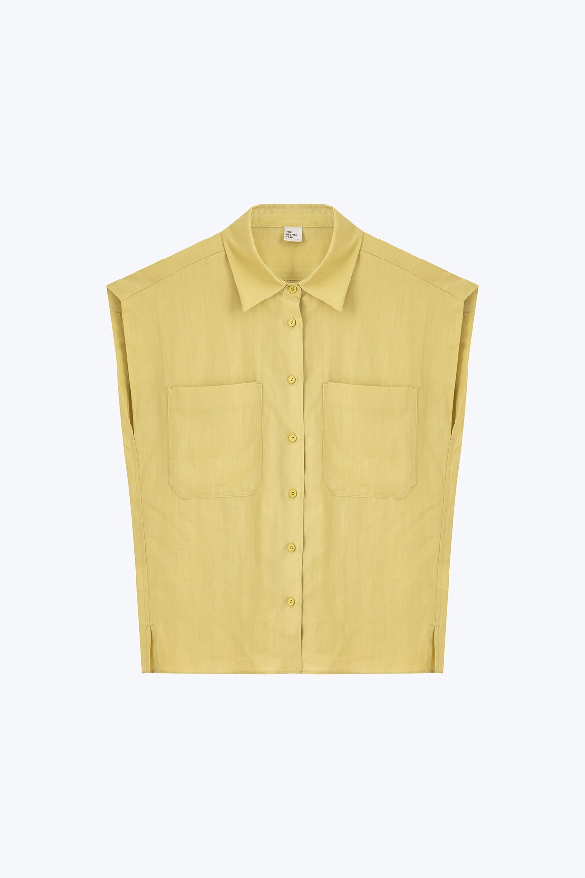Patch Pocket Blouse - Lime