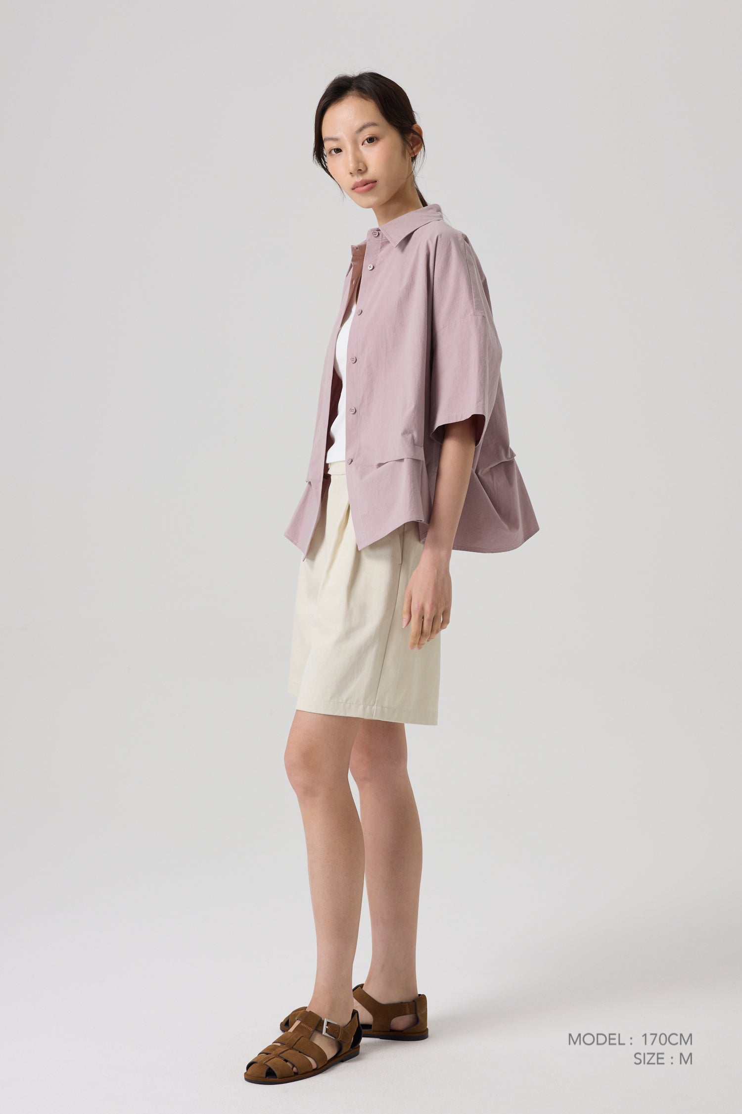Front Dart Blouse - Dusk Pink
