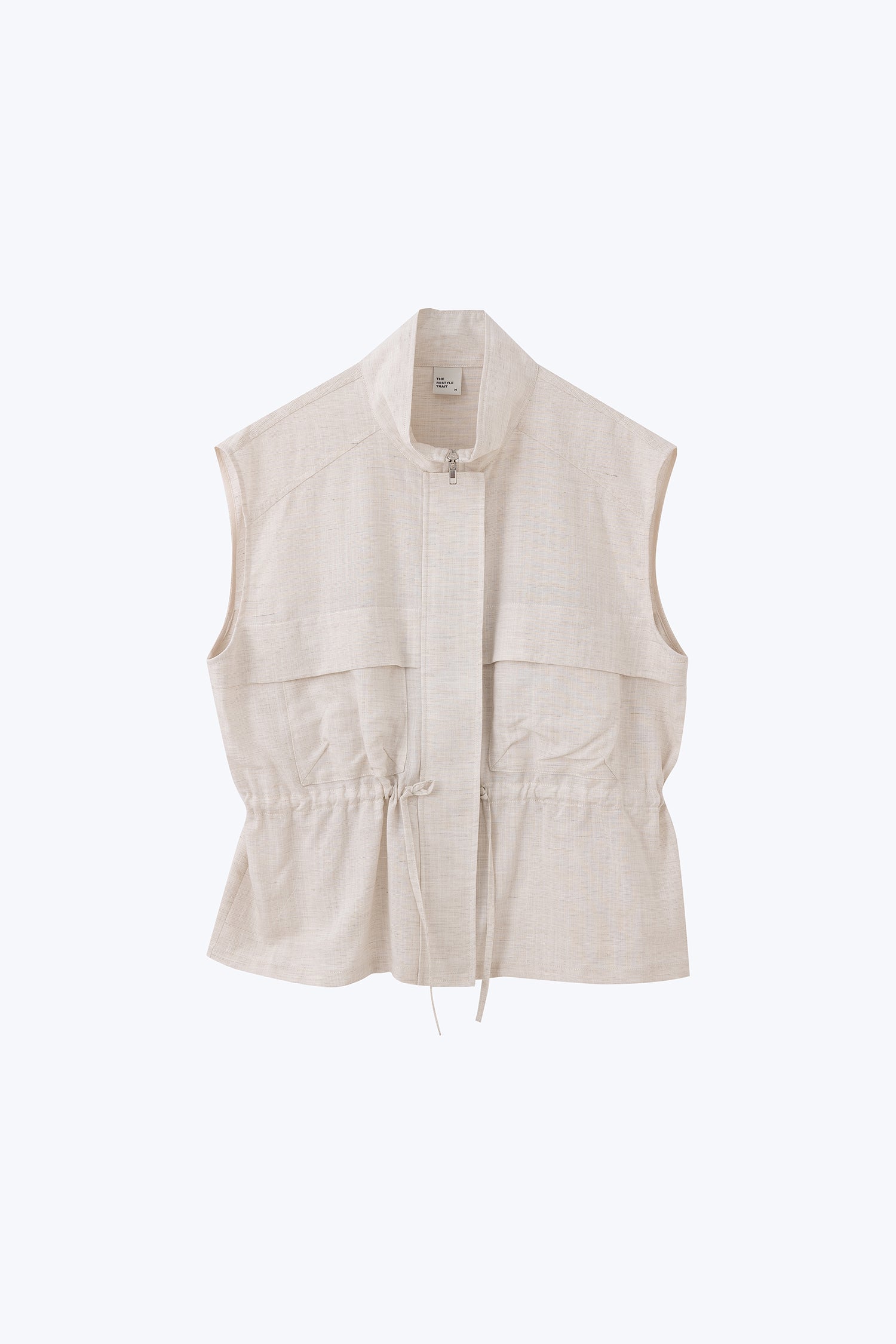 Patch Pocket Vest - Ecru
