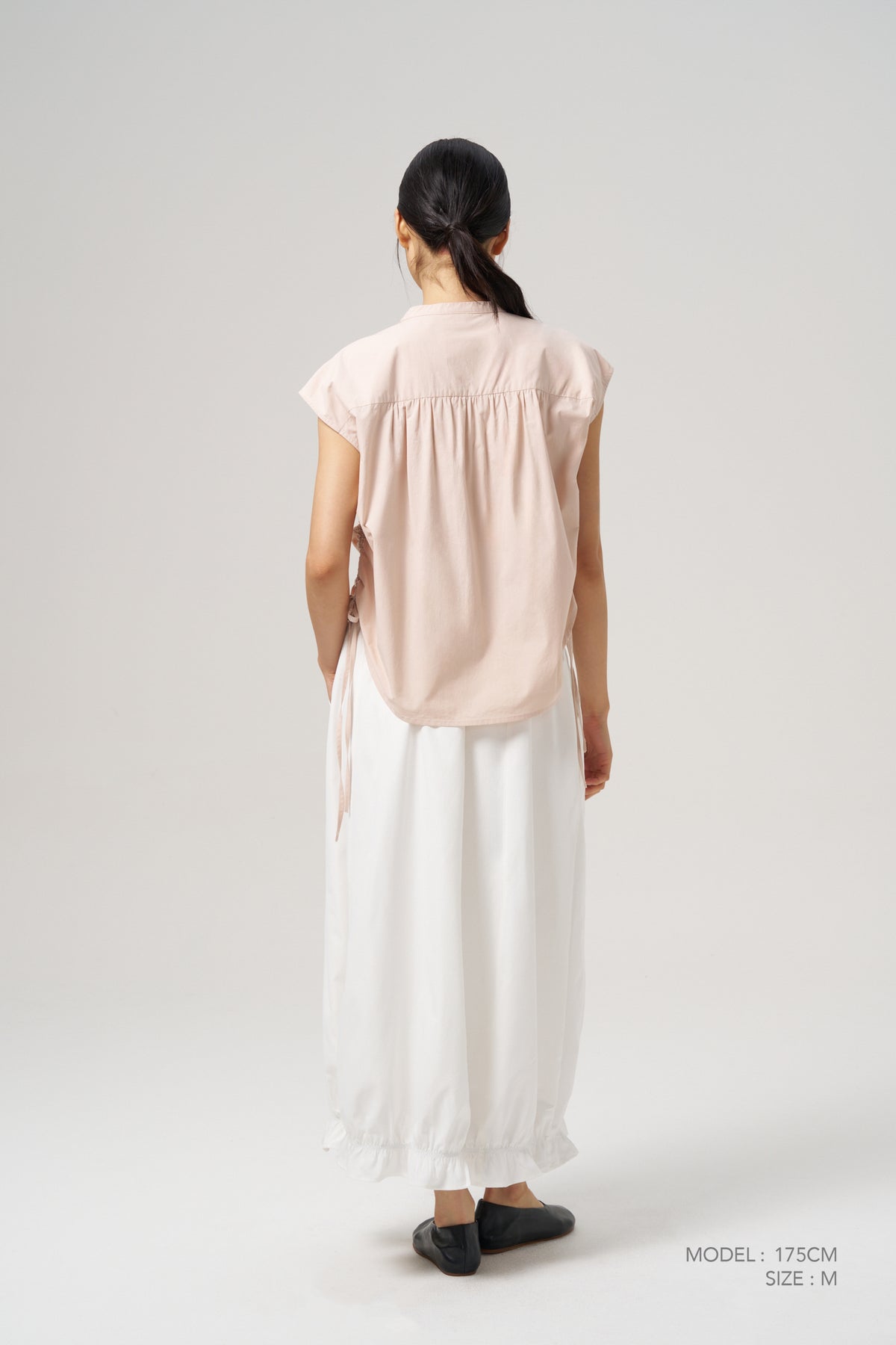Drawstring Blouse - Blush