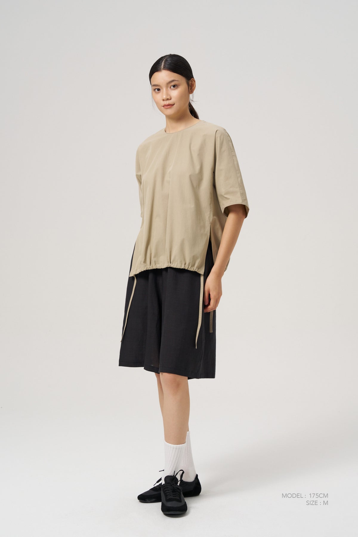 Front Zip Blouse - Sage