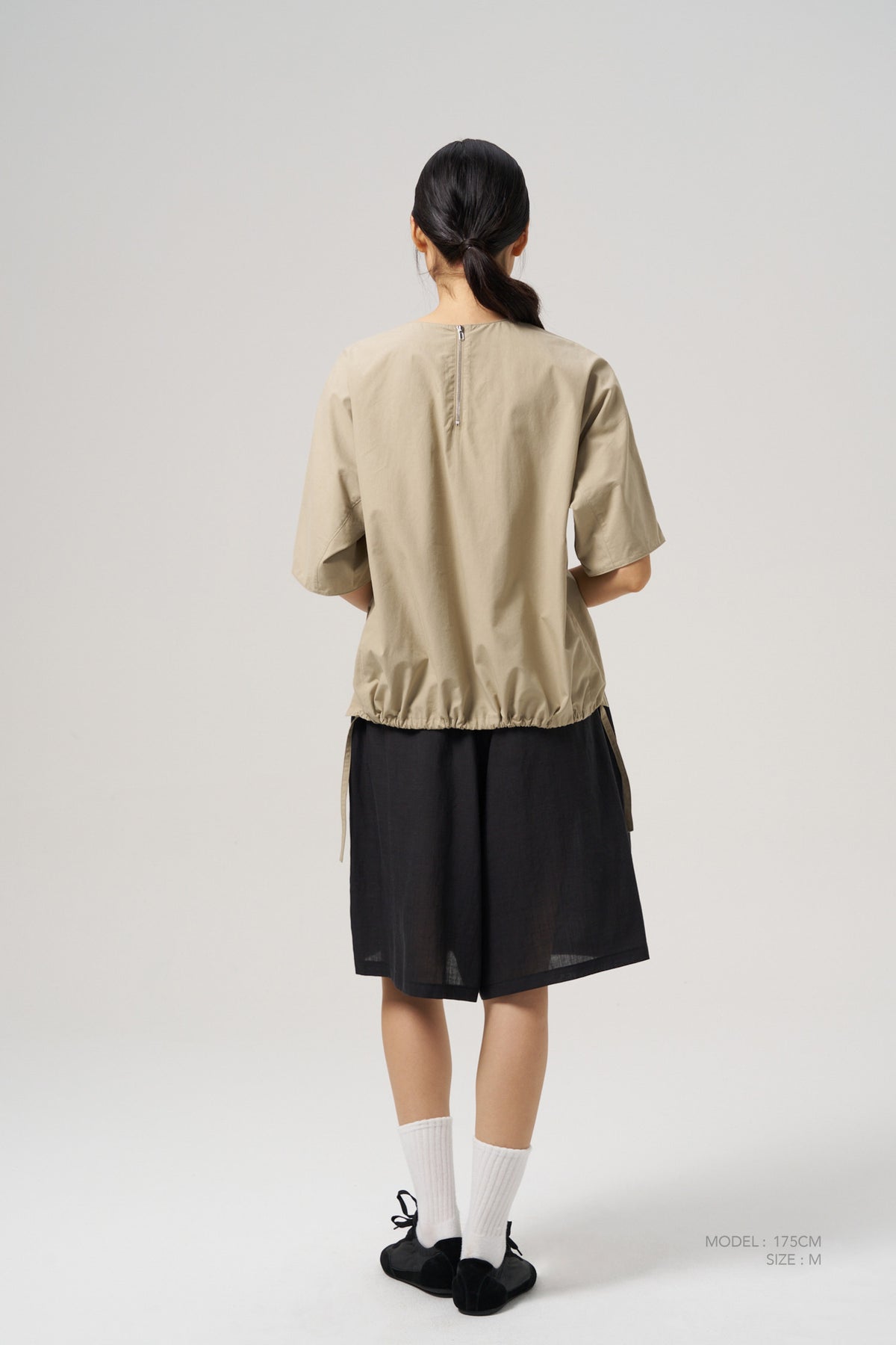 Front Zip Blouse - Sage