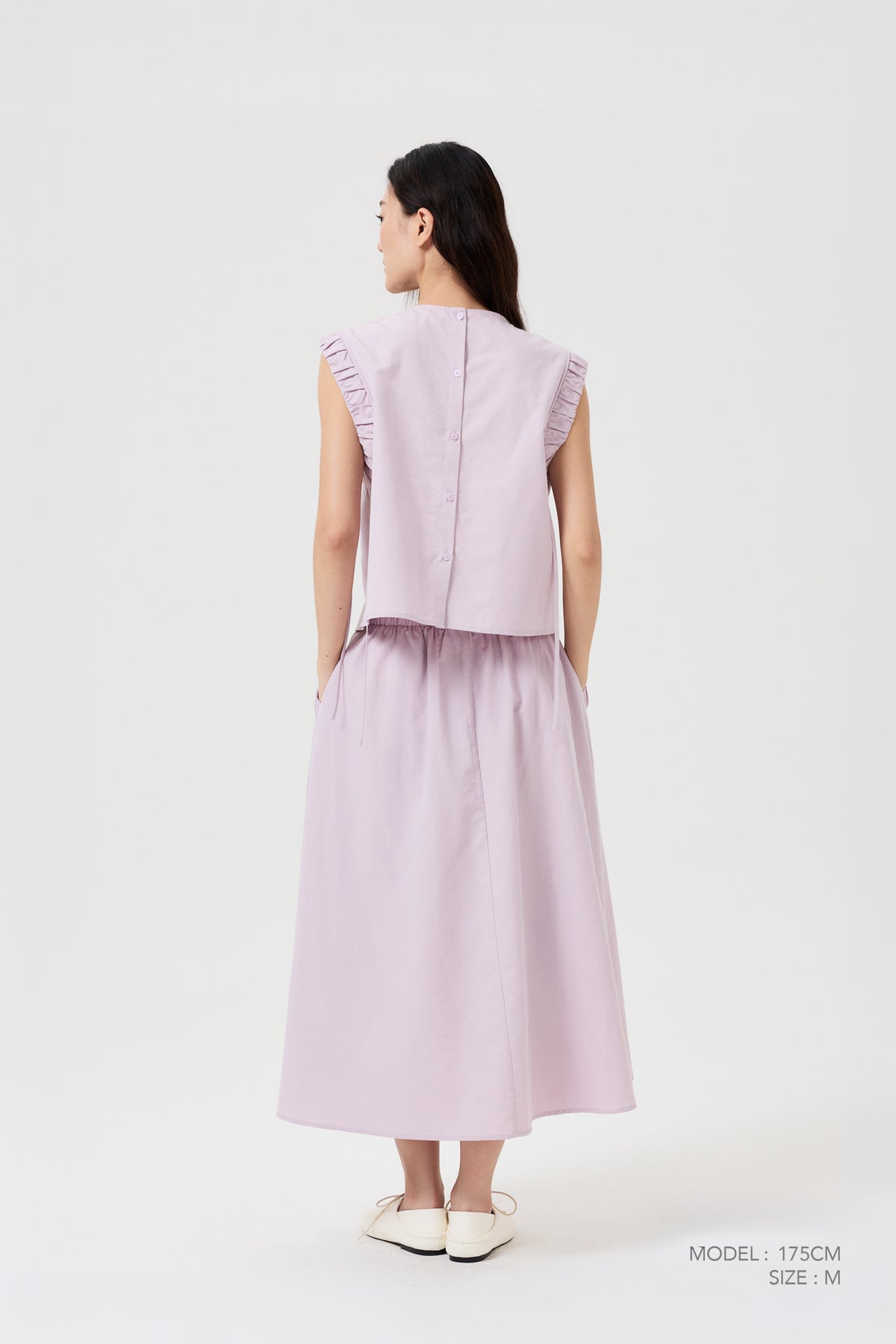Gathered Ruffle Blouse - Yam