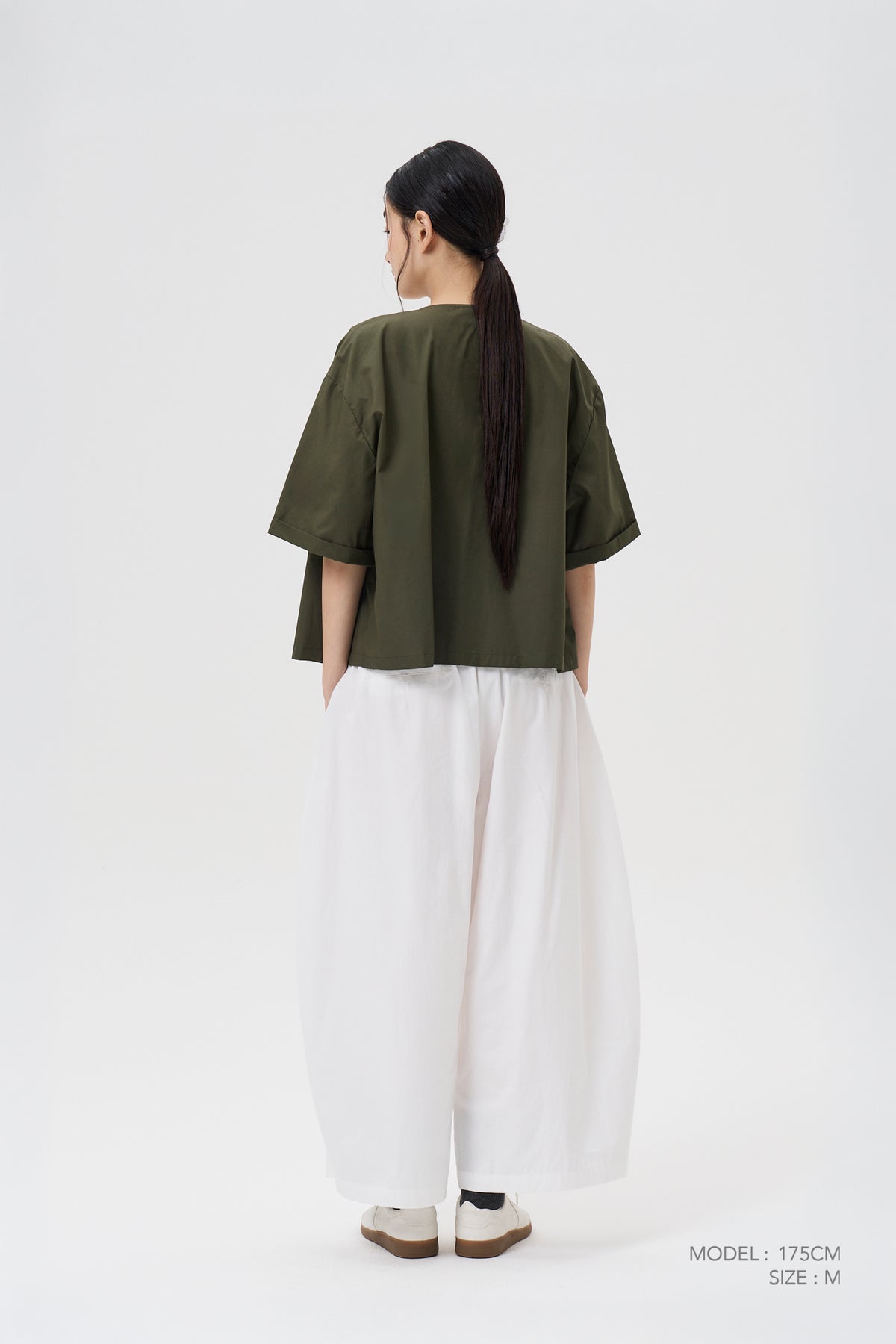 Patch Pocket Blouse - Army Green