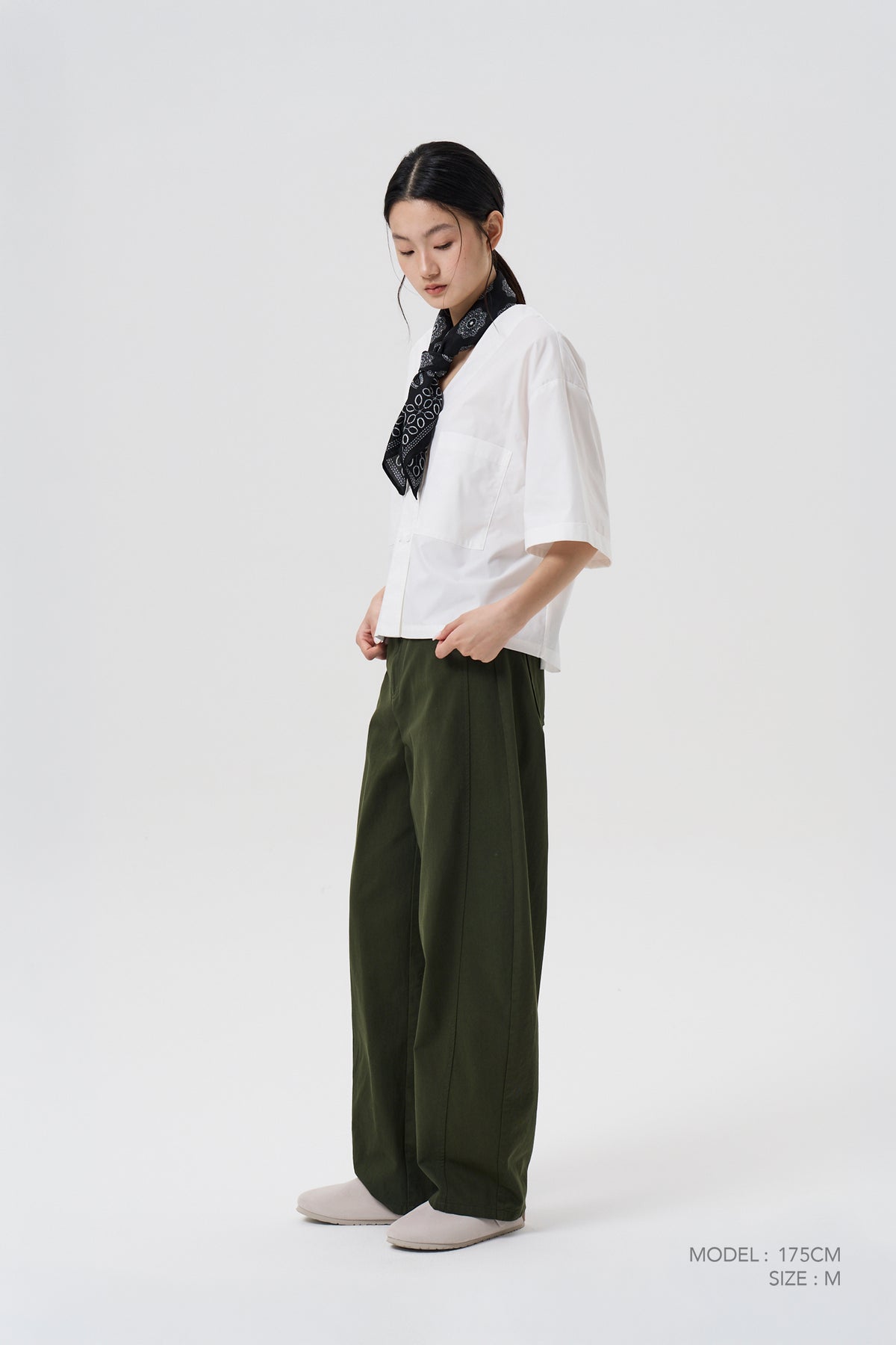 Patch Pocket Blouse - Cream