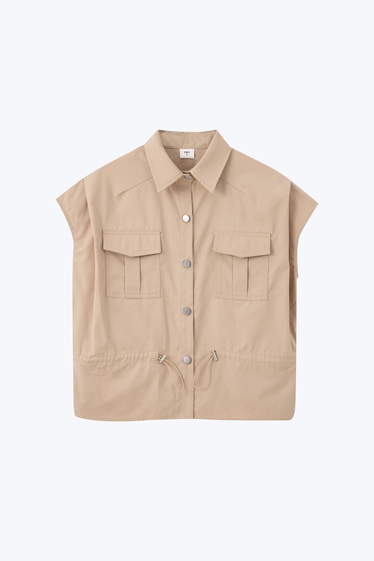 Drawcord Blouse - Sand