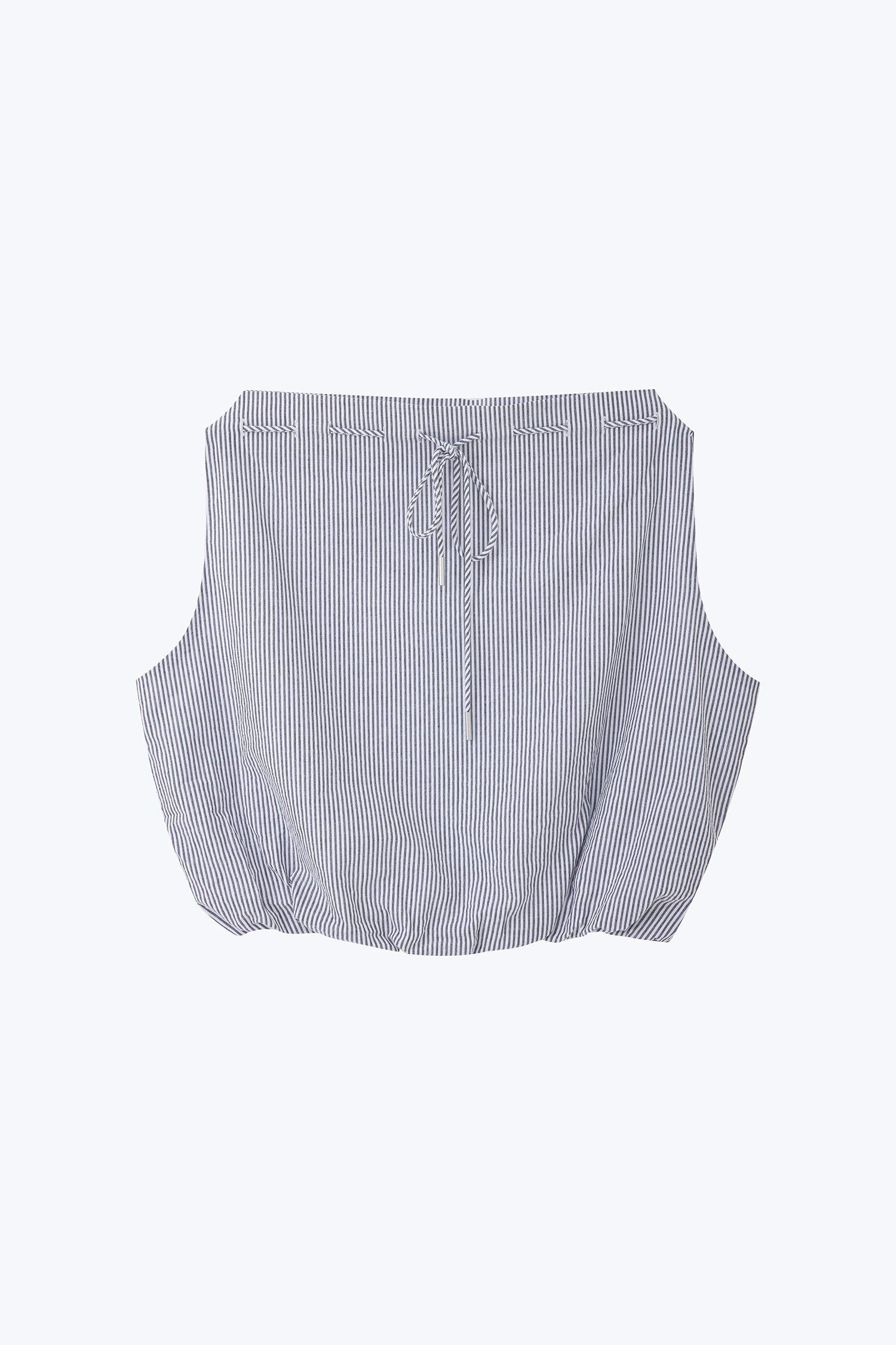 Striped Bow Cloud Blouse - Stripes Black