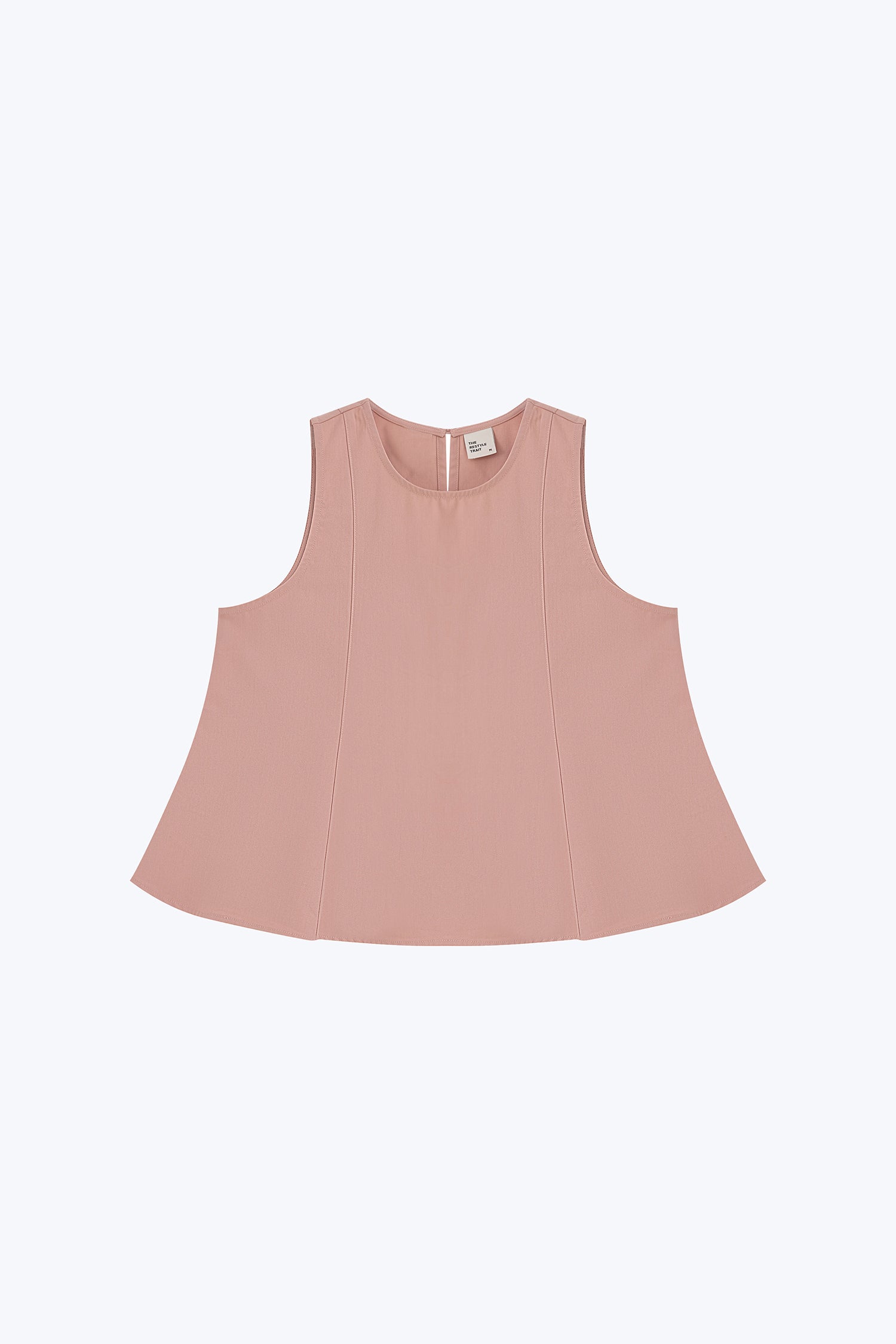Panelled Sleeveless Blouse - Blush