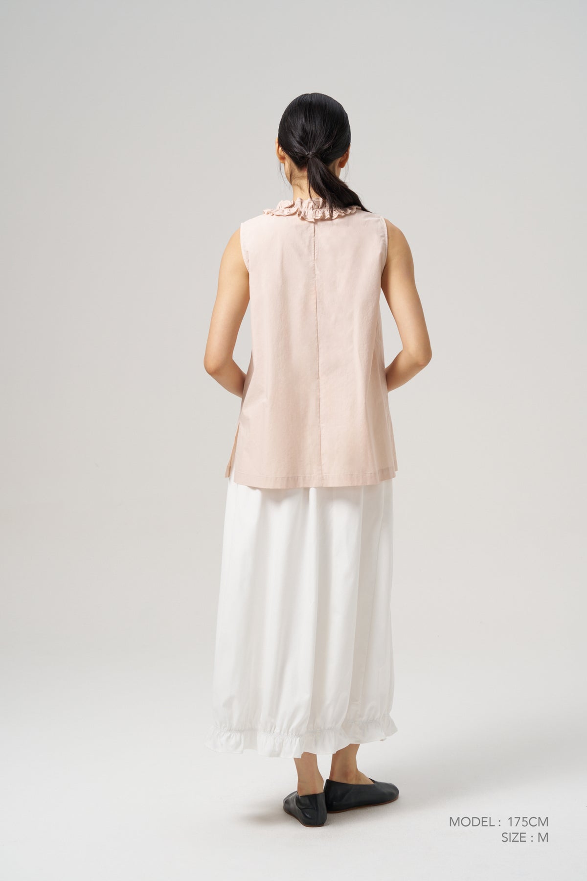 Frill Collar Blouse - Blush