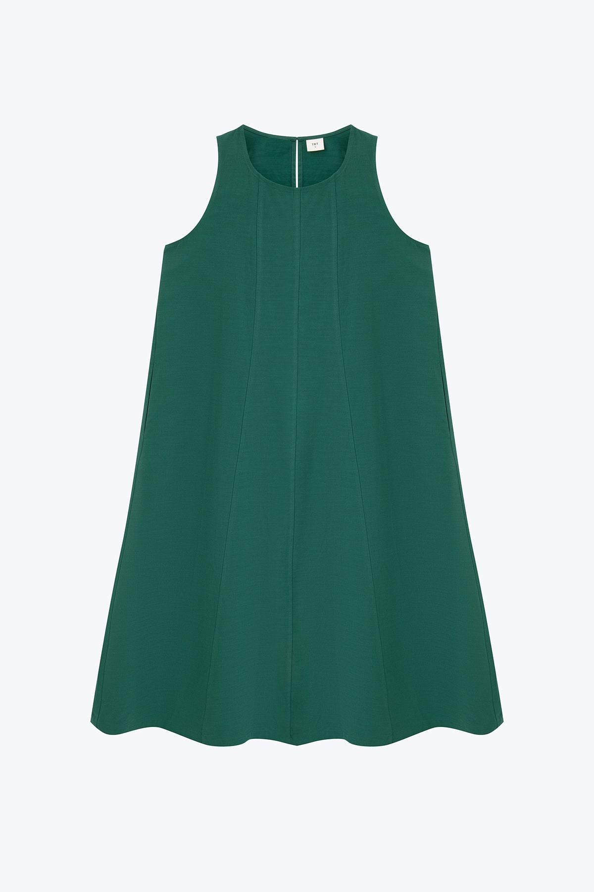 Sleeveless Panel Dress - Moss