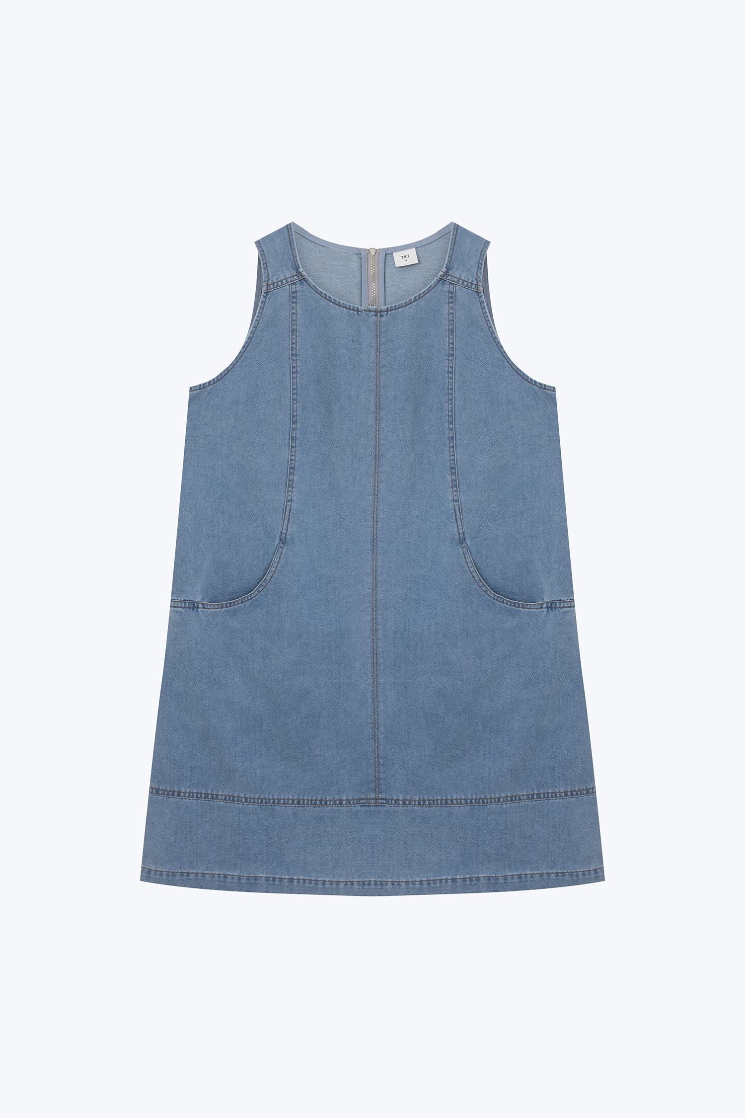 Denim Seamline Dress - Denim