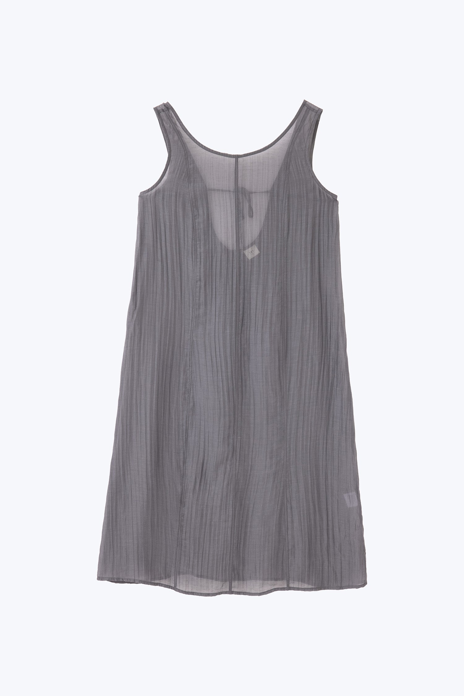 Sleeveless Panel Dress - Charcoal