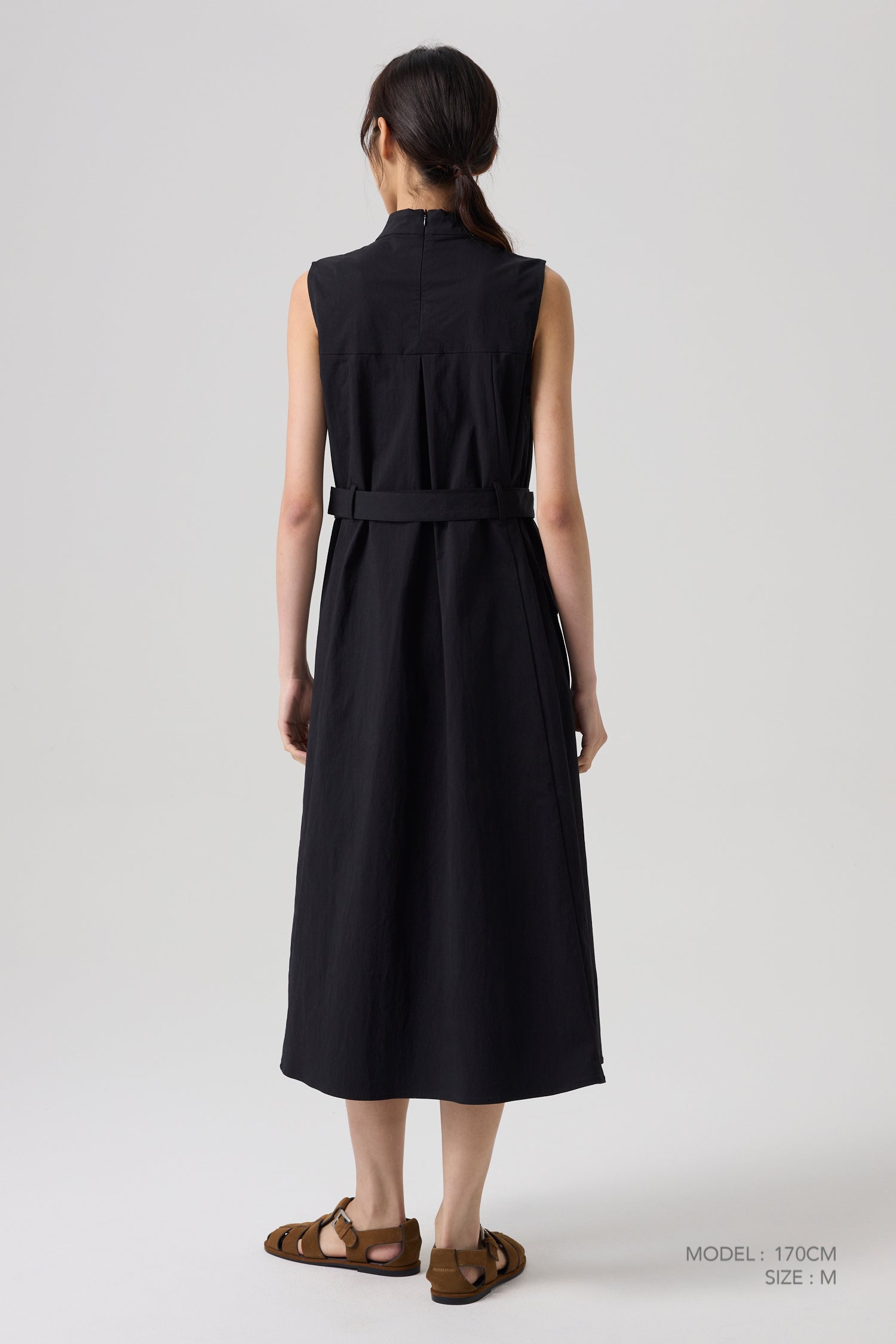 Patch Pocket Dress - Black
