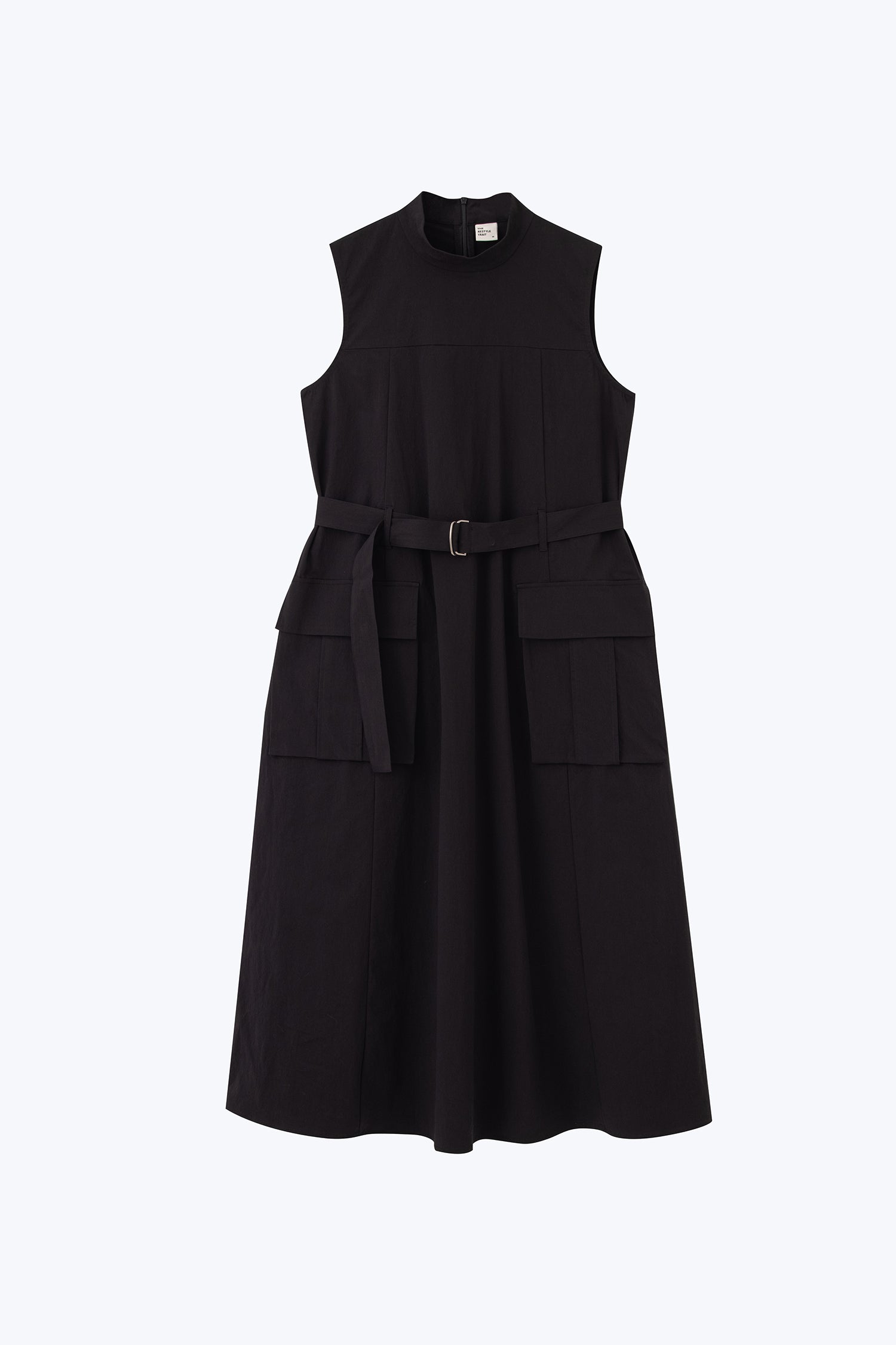 Patch Pocket Dress - Black