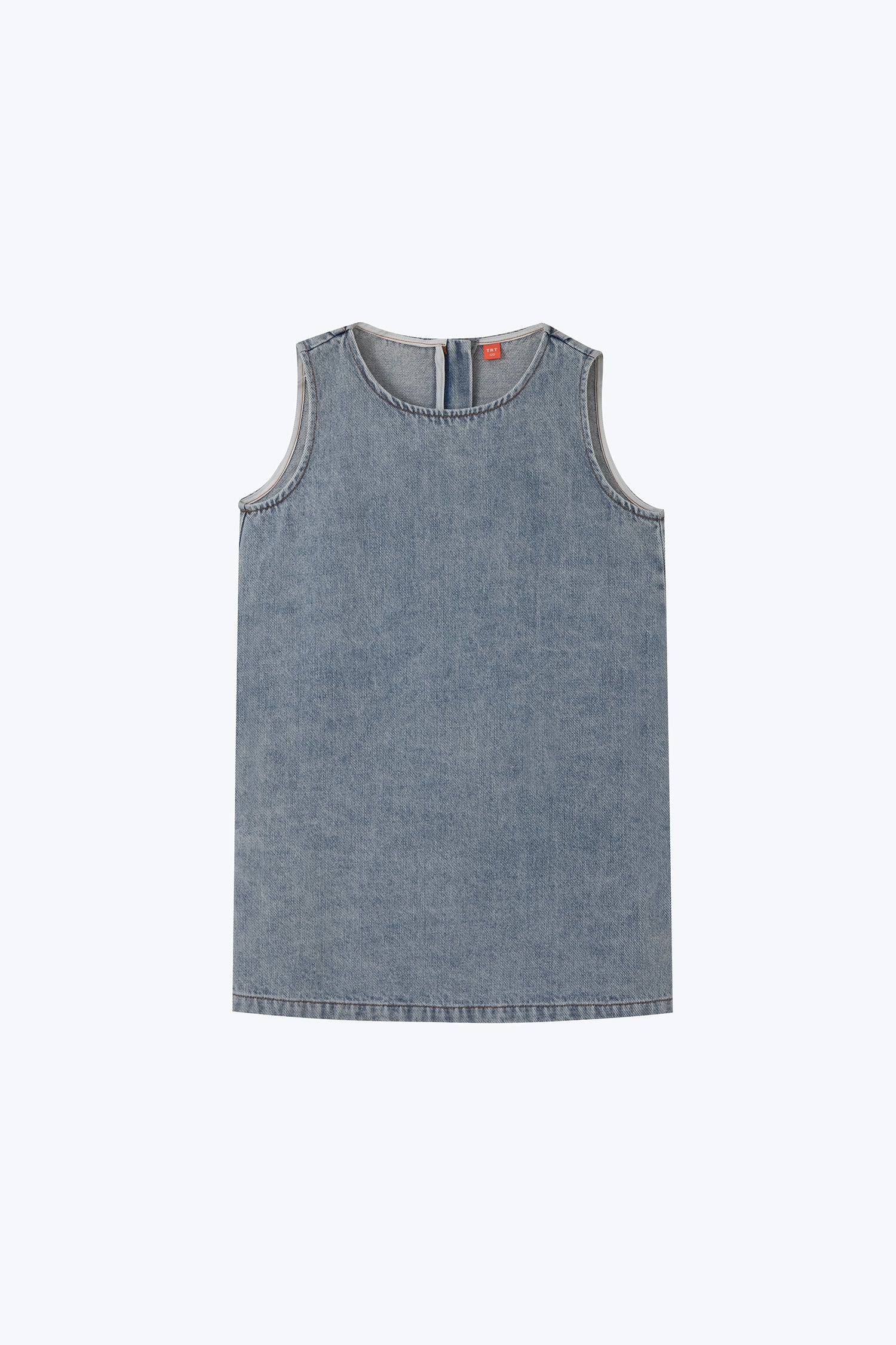 Denim Sleeveless Dress - Denim