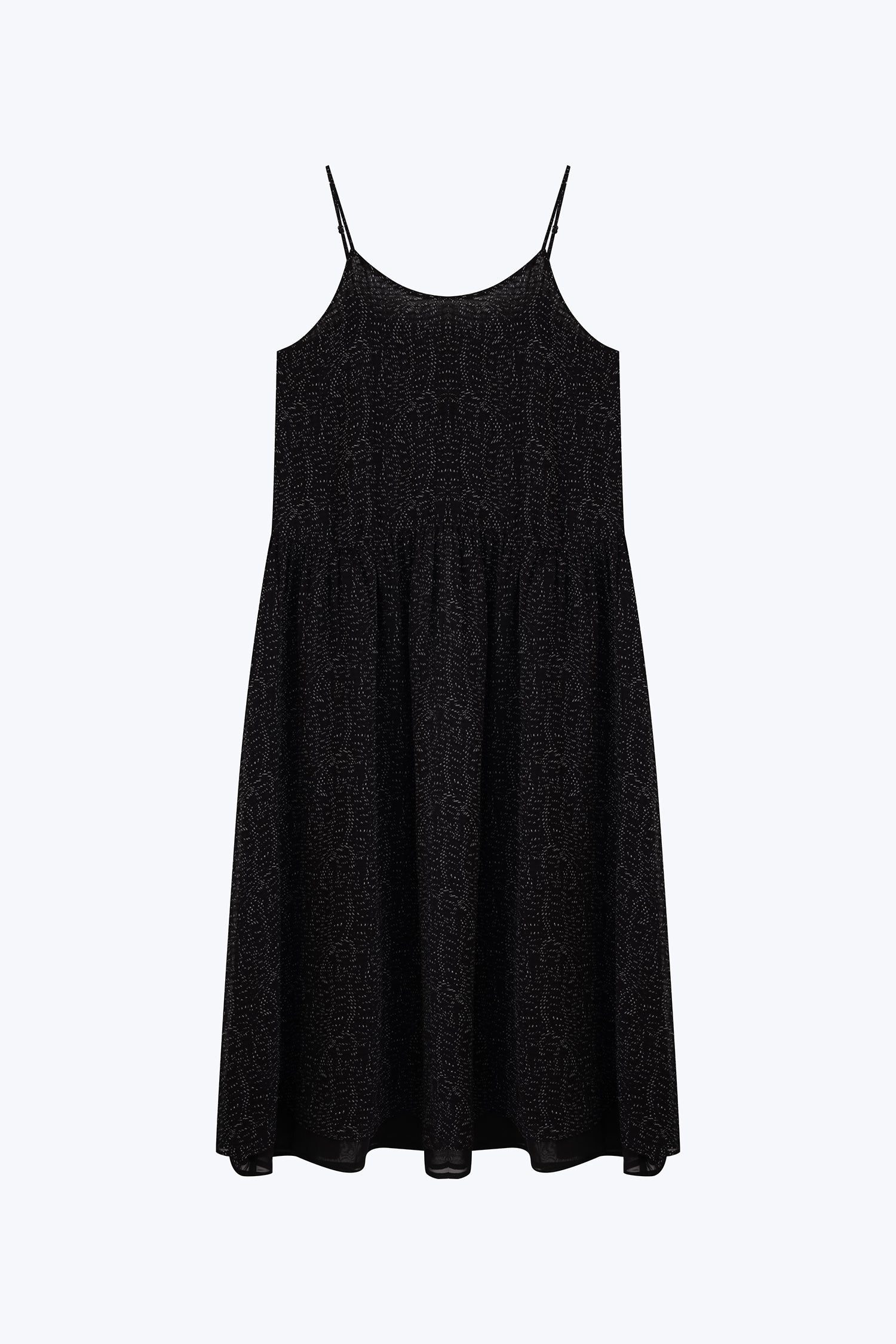 Speckled Spaghetti Dress - Black Specks
