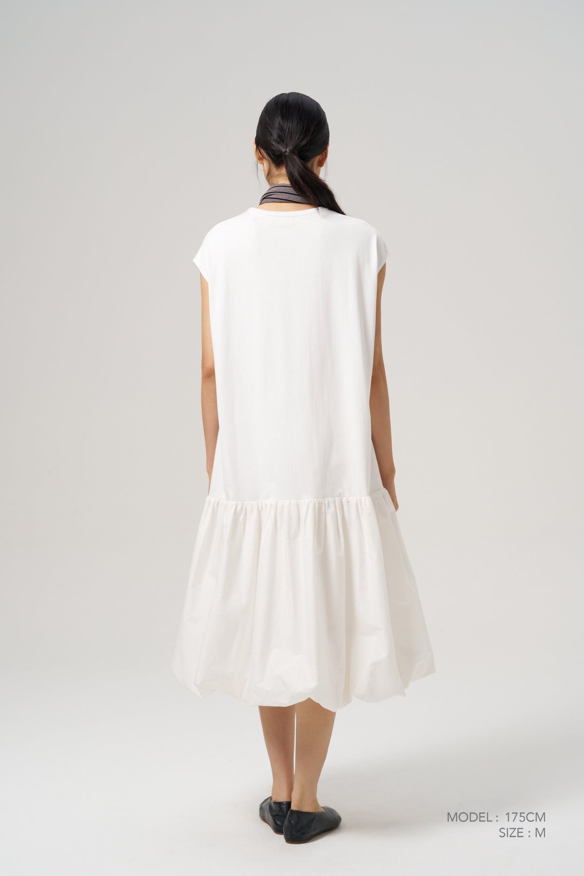 Cloud Hem Dress - Cream