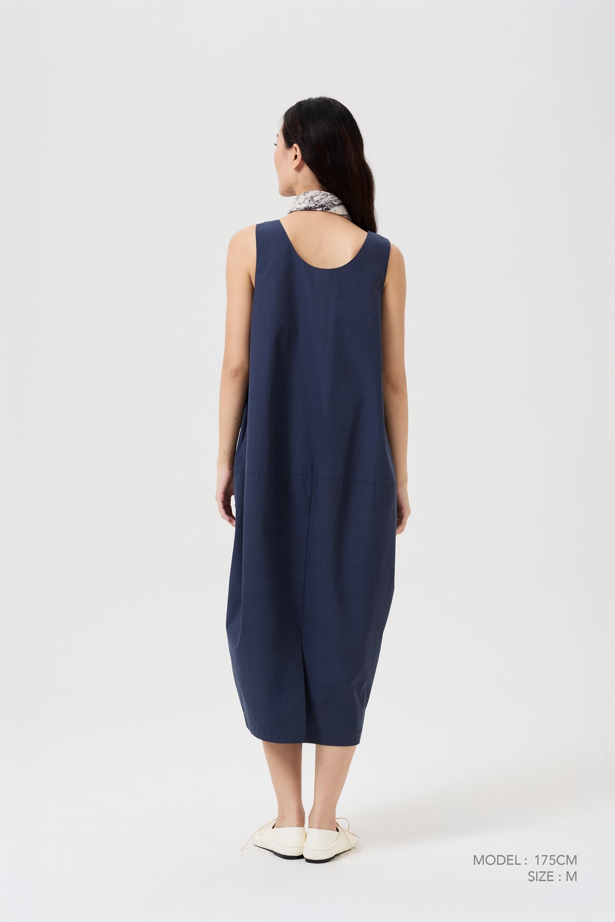 Cocoon Dress - Navy