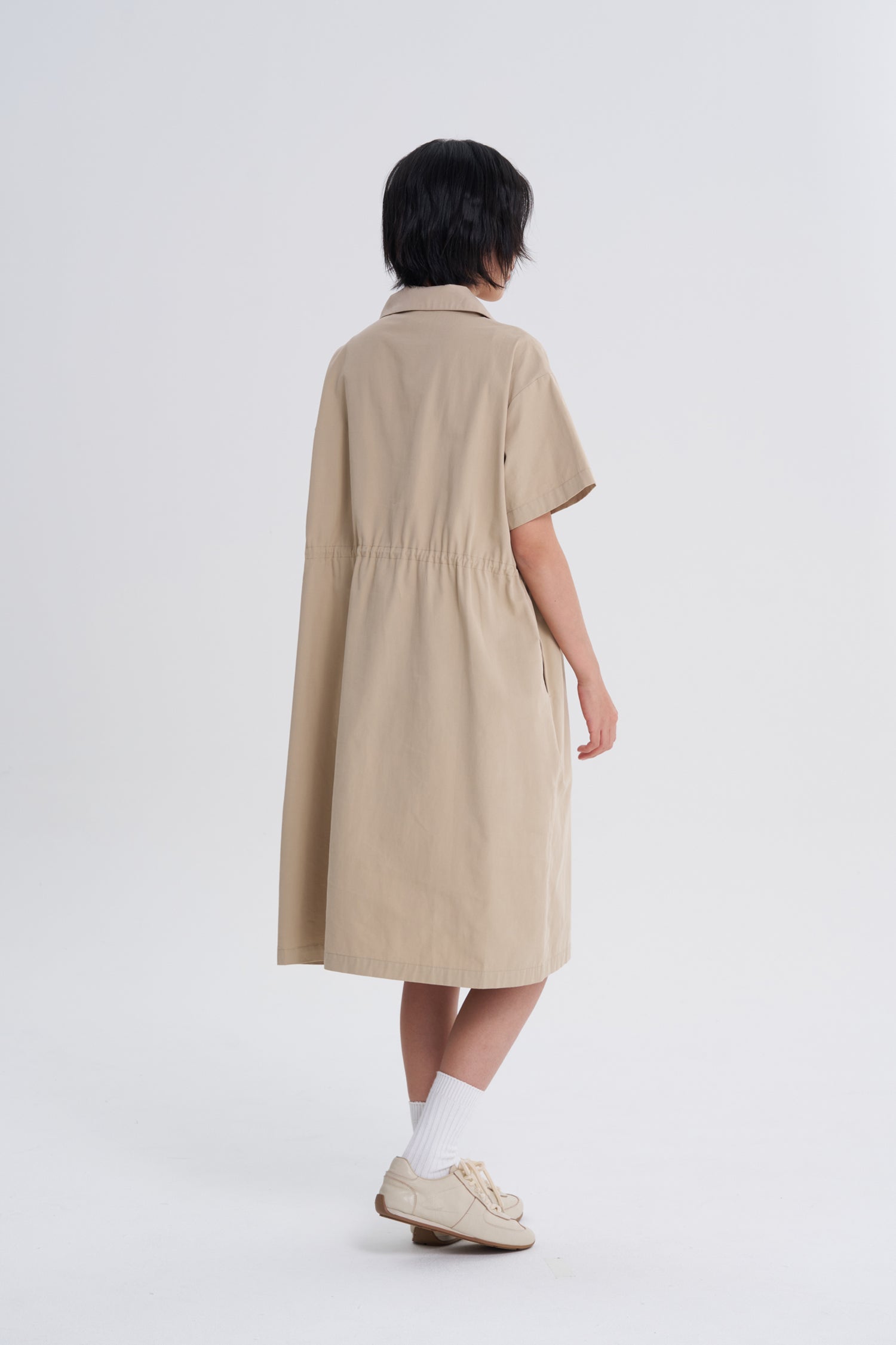 Patch Pocket Dress - Khaki