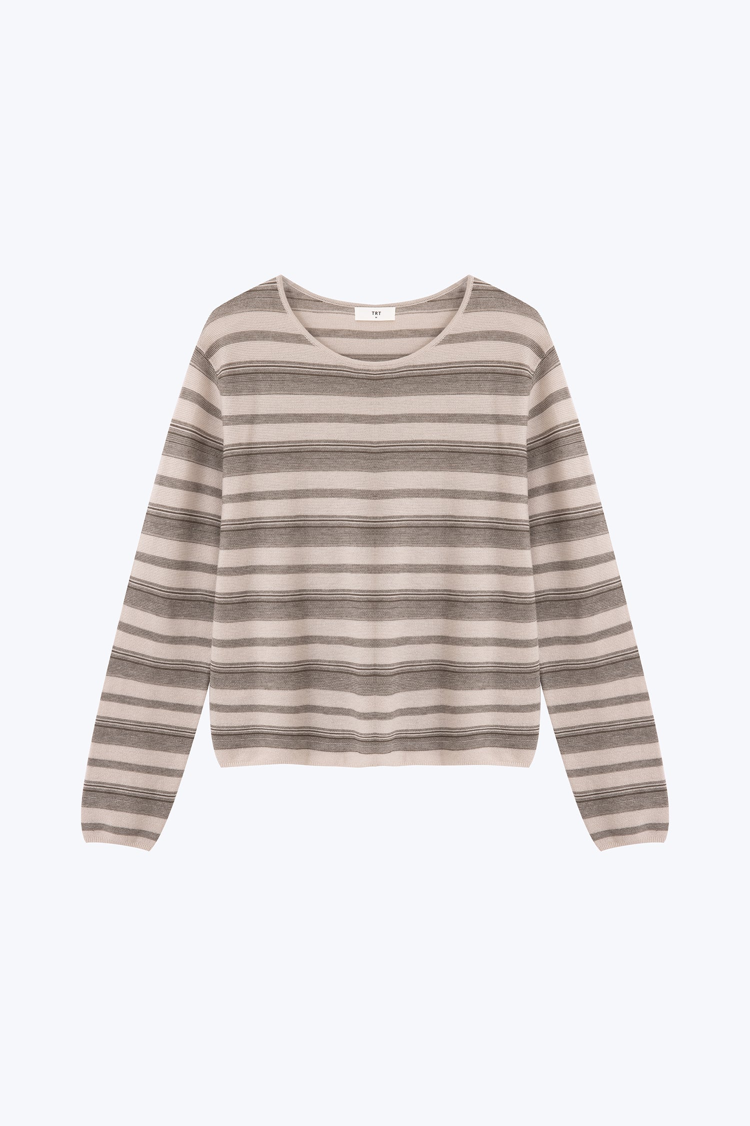 Knitted Striped Long Sleeve - Sand