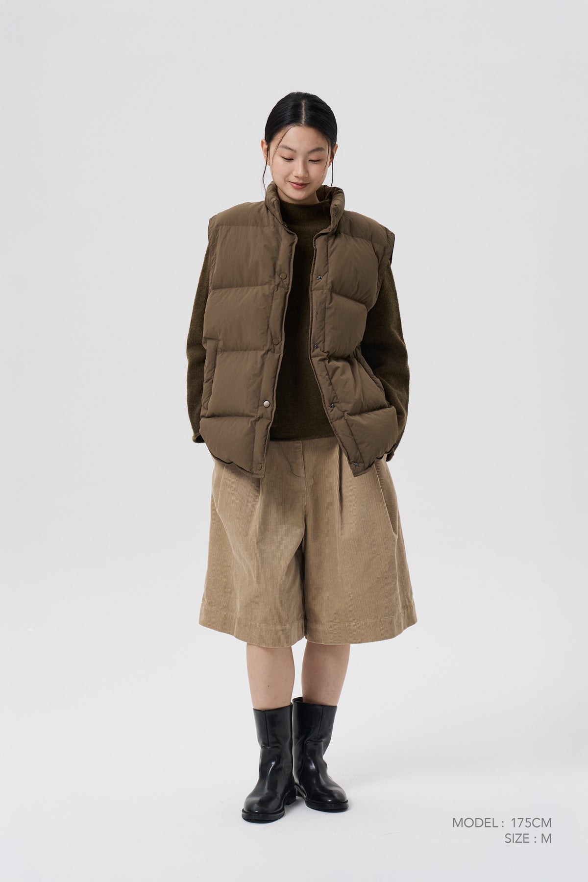 Funnel Neck Sweater - Army Green